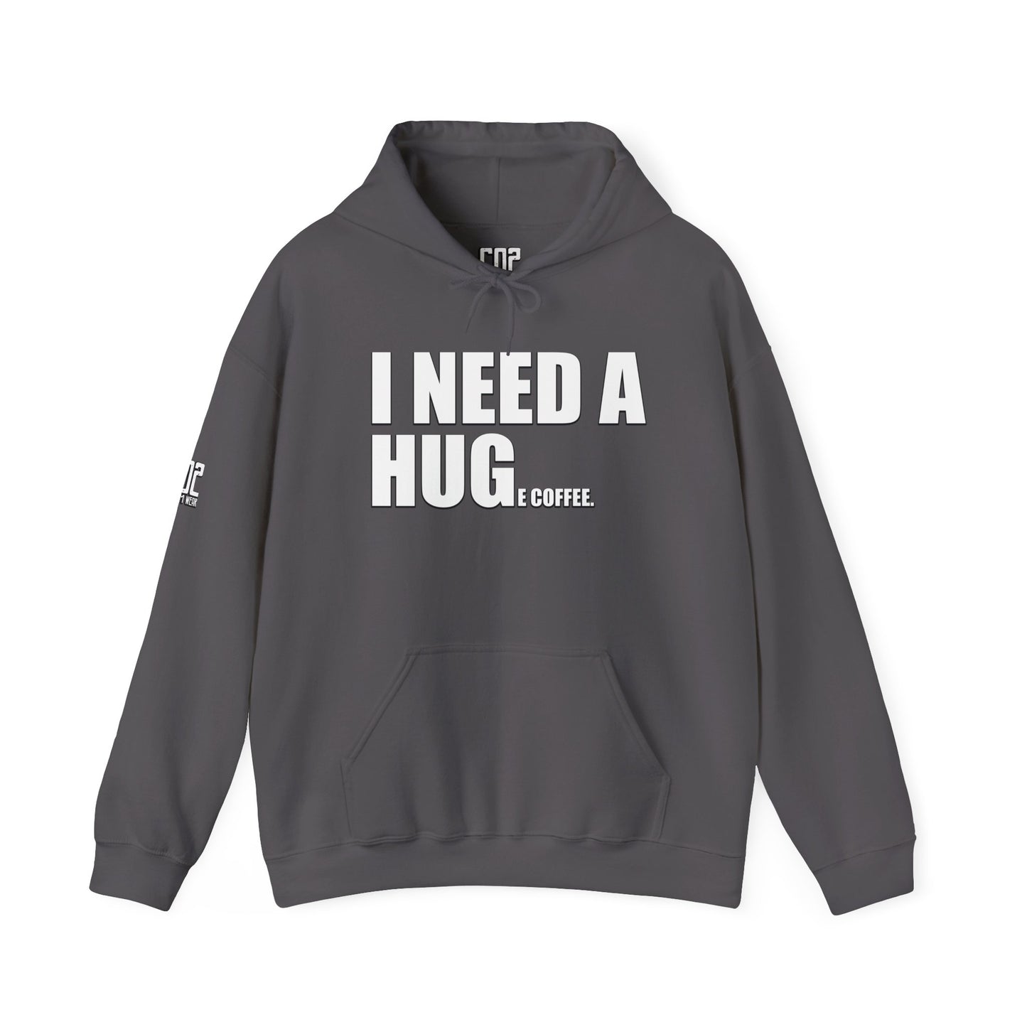 I Need A Huge Coffee Hoodie Sweatshirt, Gift for Friends, Cute Bear Design, Winter Wardrobe Staple, Snuggle Up Wear