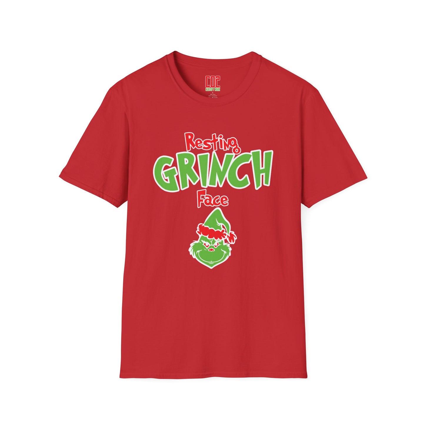 Resting Grinch Face Unisex Softstyle T-Shirt