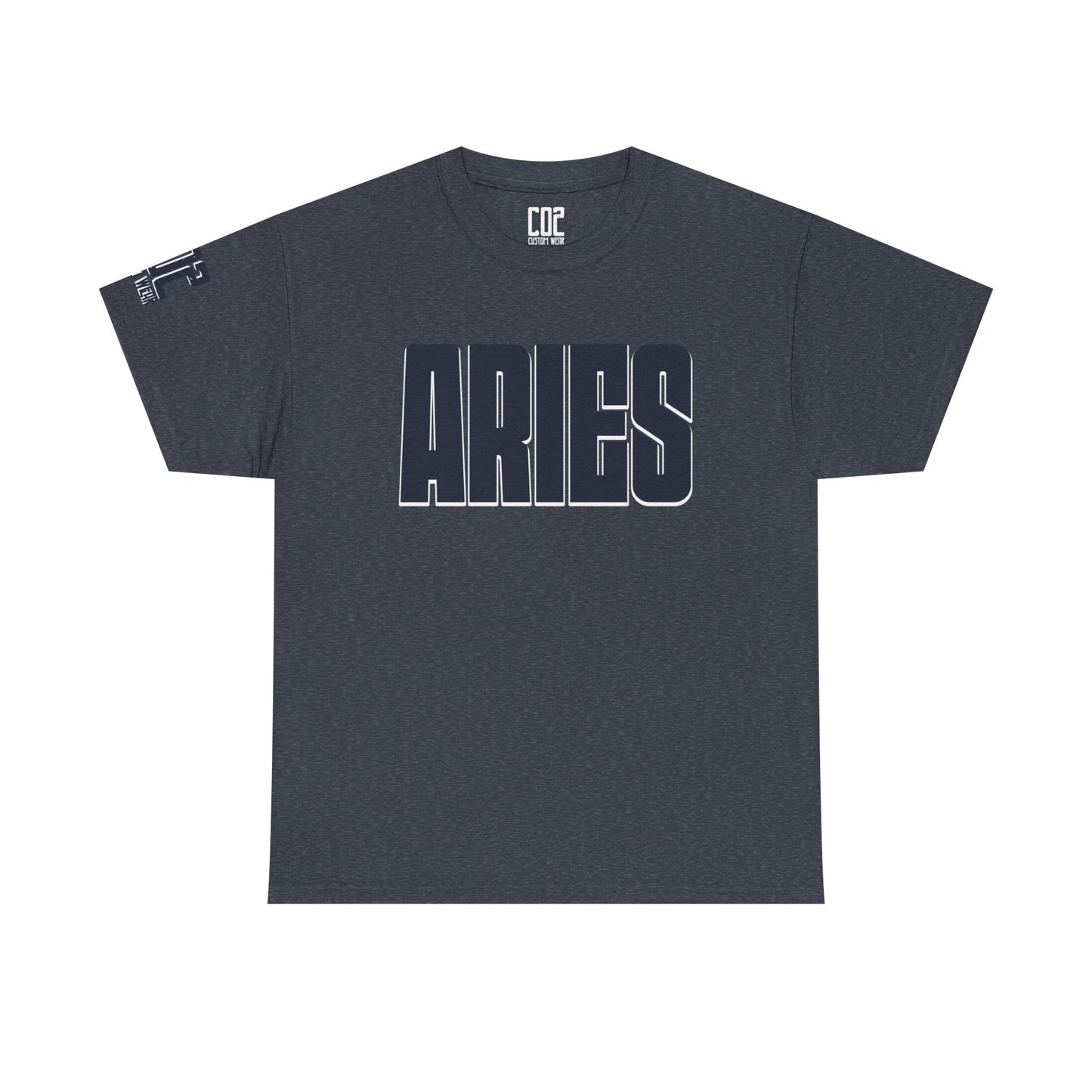 Aries Heavy Cotton Tee - Unisex Astrology Shirt, Zodiac Fashion, Horoscope Gift, Perfect for Birthdays & Celebrations
