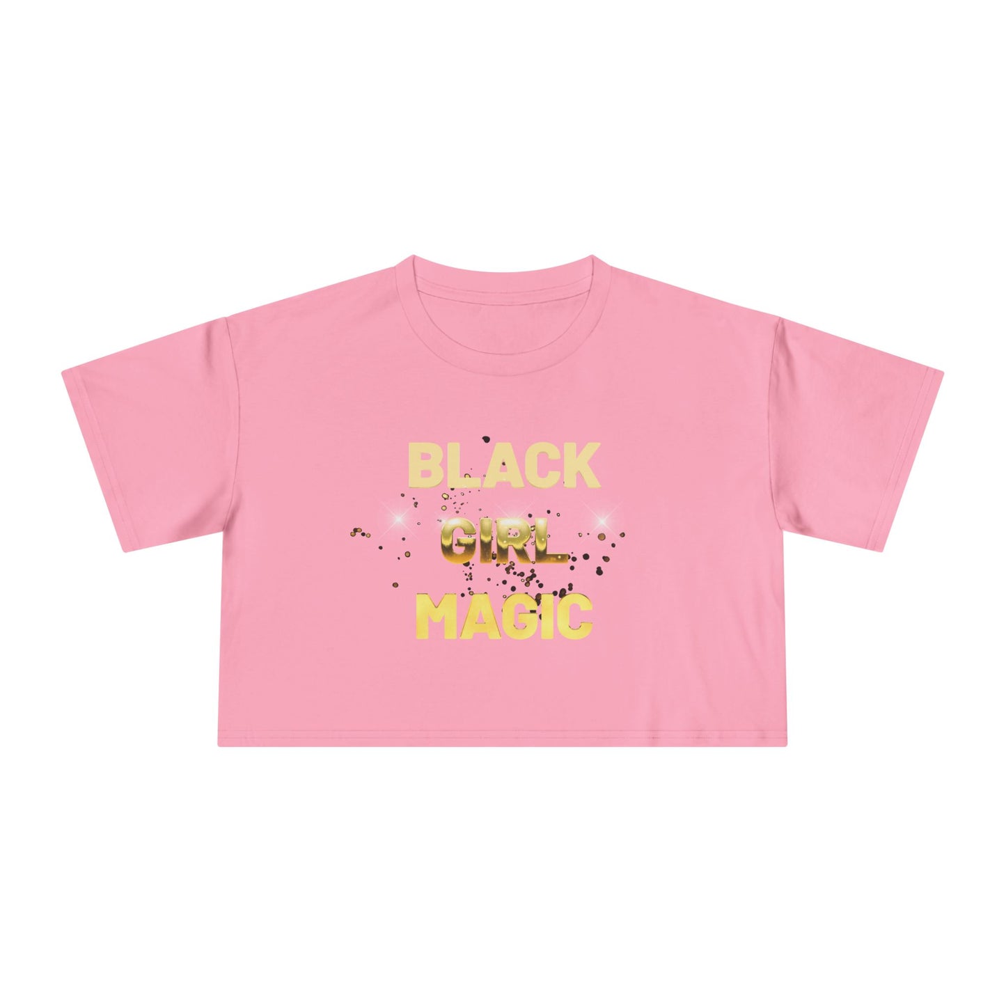 Black Girl Magic Women's Crop Tee - Celebrate Black Girl Magic with Style, Perfect for Casual Wear, Festivals, Gifts, Empowerment Events