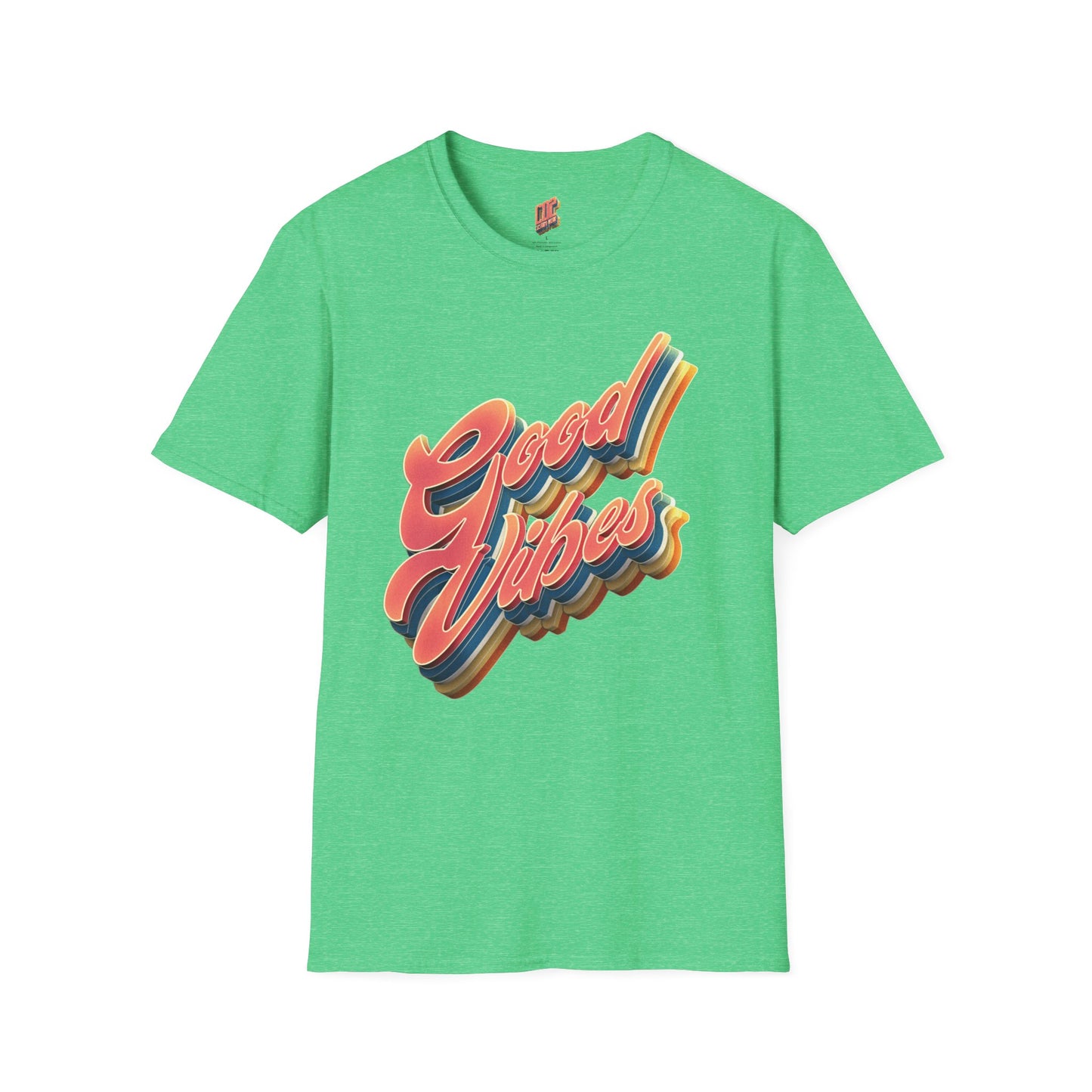 Good Vibes Unisex Softstyle T-Shirt, Fun Graphic Tee, Casual Wear, Gift for Friends, Summer Outfits, Positive Energy Fashion