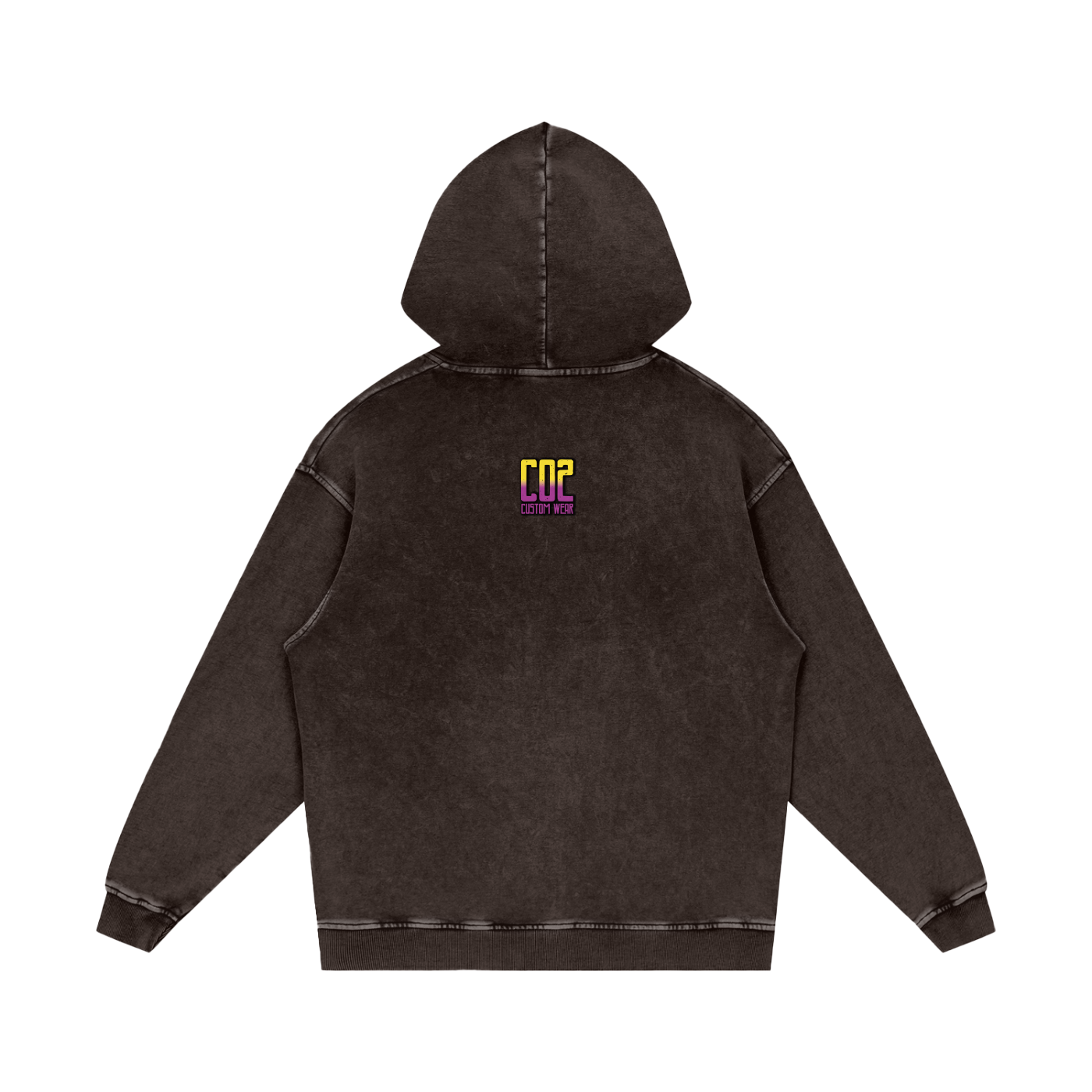 Spooky Season Snow Washed Loose Cotton Hoodie