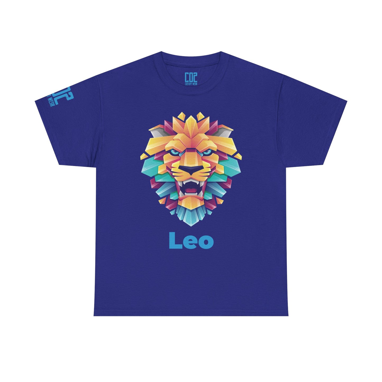 Vibrant Leo Unisex Heavy Cotton Tee | Zodiac Tee, Astrology Shirt, Gift for Leo, Colorful Lion Tee, Birthday Celebration Shirt