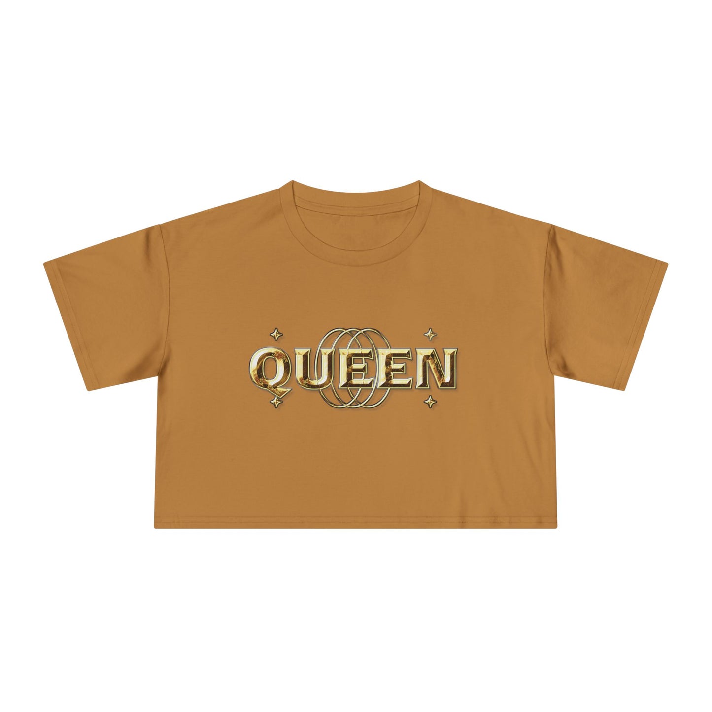 Queen Graphic Women's Crop Tee - Fun Summer Fashion, Gift for Friends, Festival Outfit, Statement Shirt, Trendy Streetwear