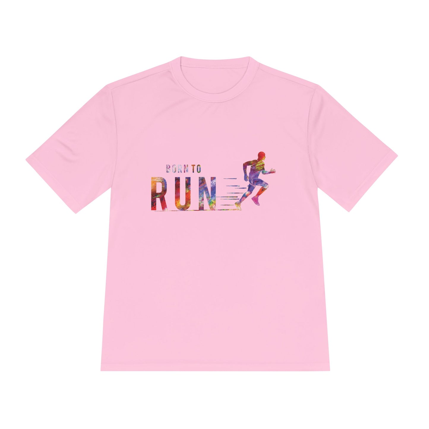Born to Run Unisex Moisture Wicking Tee | Athletic Shirt, Running Top, Workout Apparel, Fitness Gift, Sportswear