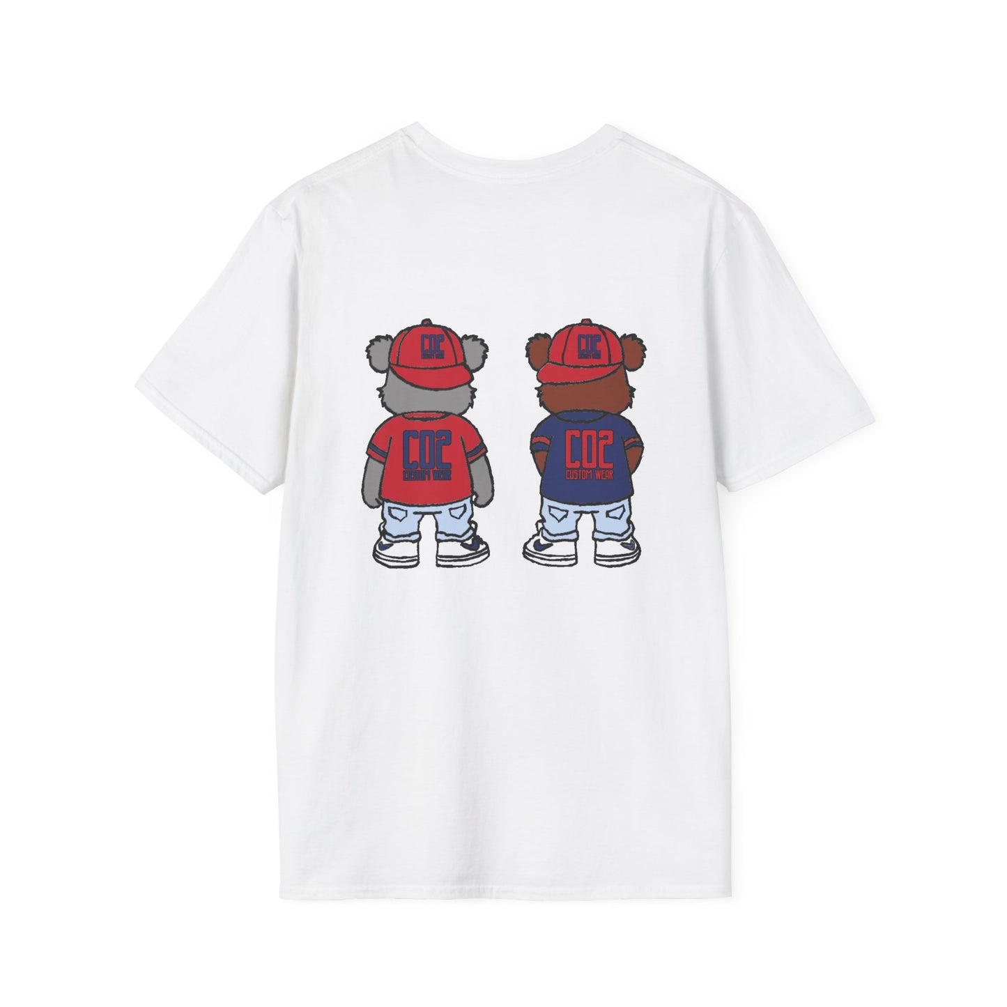 CO2 Bear Retro Cool Bear Graphic Tee, Cute Animal T-Shirt, Fun Unisex Wear, Streetwear Style Shirt, Casual Gift for Kids and Teens