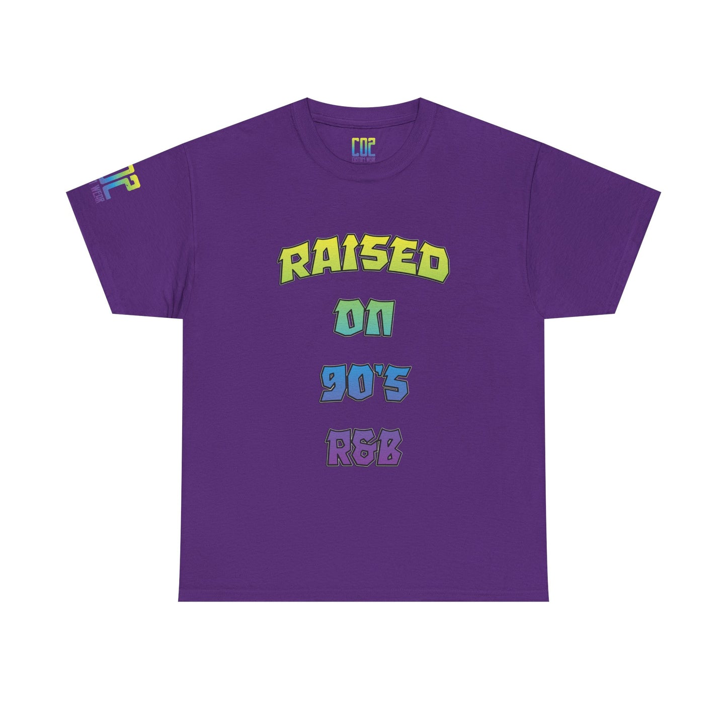 Raised on 90's R&B Nostalgia Unisex Heavy Cotton Tee, Vintage Music Shirt, Retro Graphic Tee, Gift for Music Lovers, Casual Streetwear
