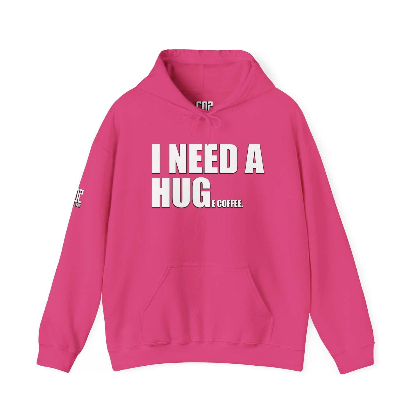 I Need A Huge Coffee Hoodie Sweatshirt, Gift for Friends, Cute Bear Design, Winter Wardrobe Staple, Snuggle Up Wear