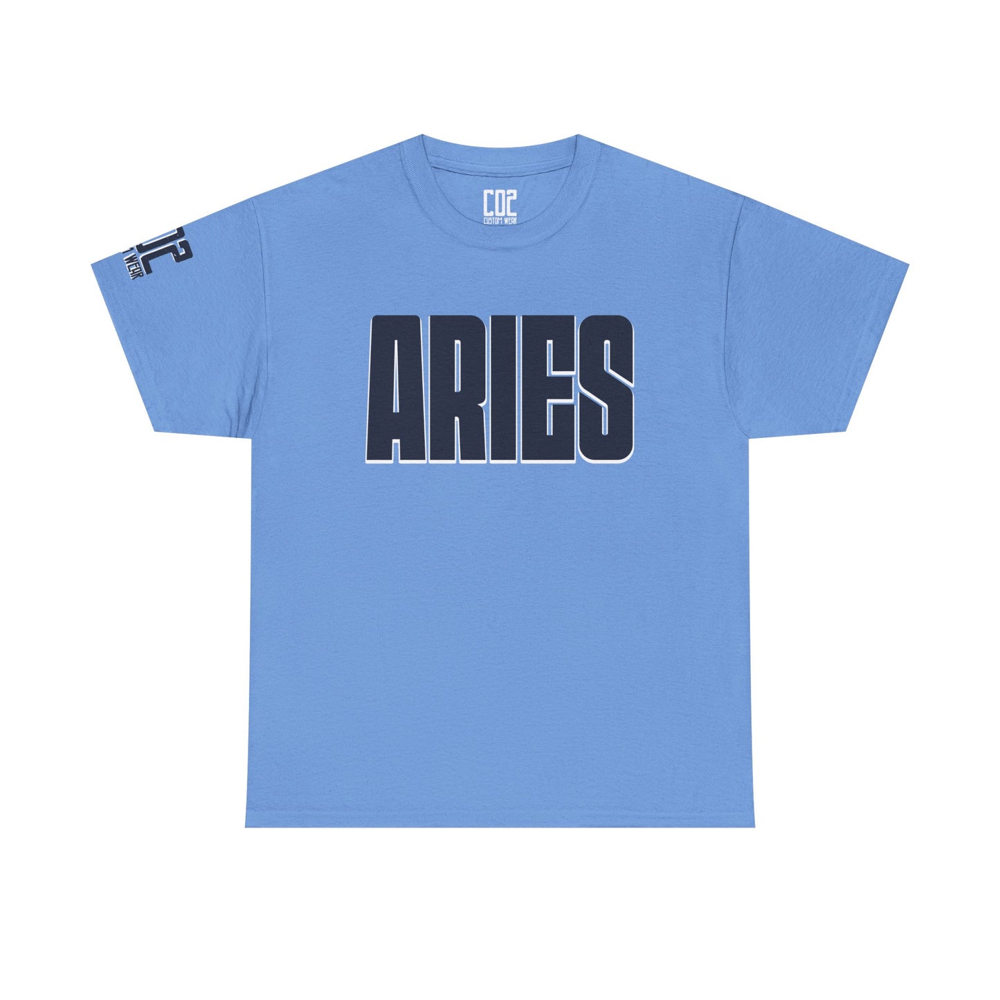 Aries Heavy Cotton Tee - Unisex Astrology Shirt, Zodiac Fashion, Horoscope Gift, Perfect for Birthdays & Celebrations