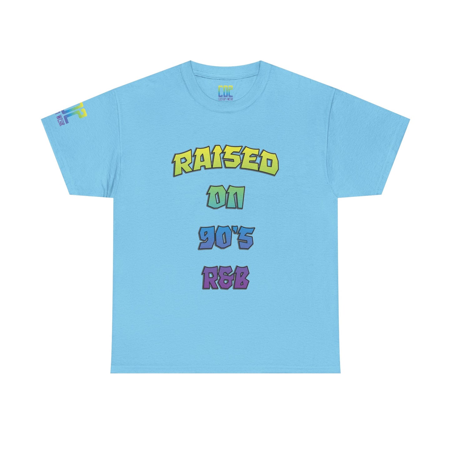 Raised on 90's R&B Nostalgia Unisex Heavy Cotton Tee, Vintage Music Shirt, Retro Graphic Tee, Gift for Music Lovers, Casual Streetwear
