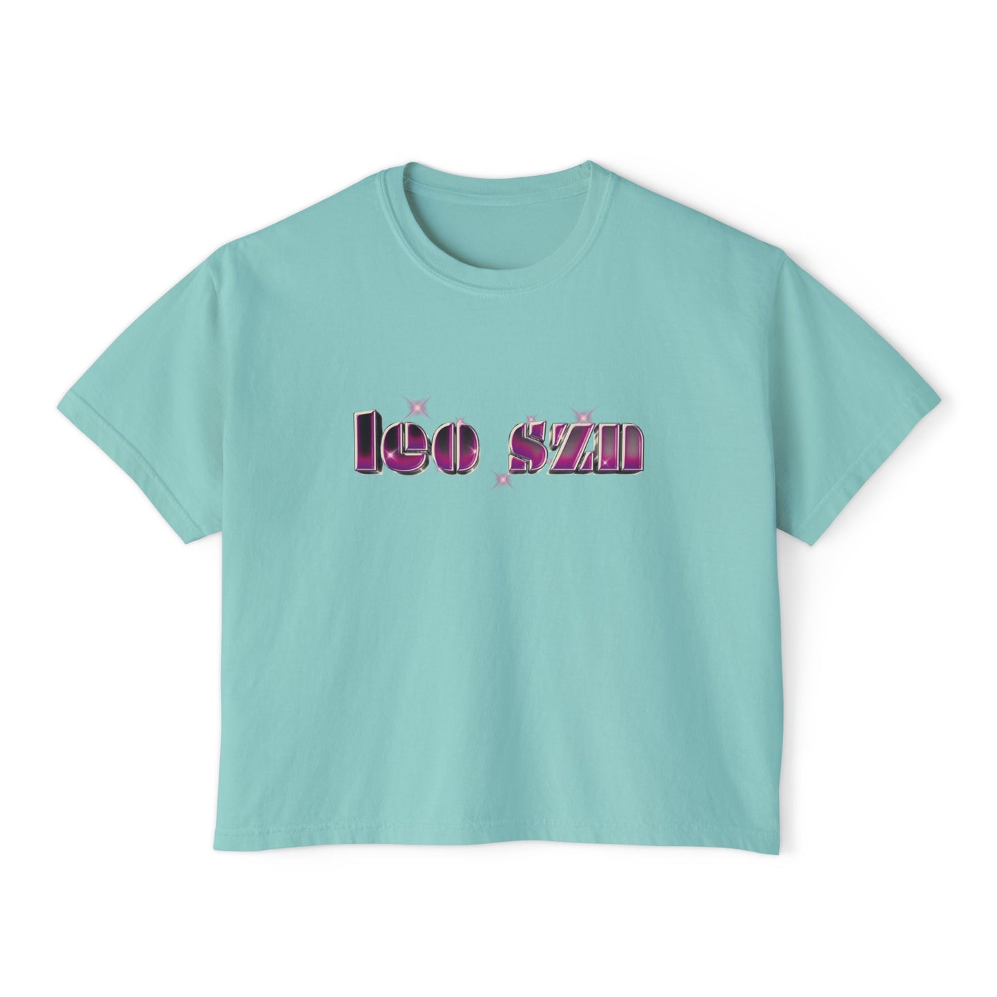 Leo Szn Trendy Women's Boxy Tee, Casual Summer T-Shirt, Cool Graphic Top, Stylish Gift for Her, Relaxed Fit Tee, Leo Season