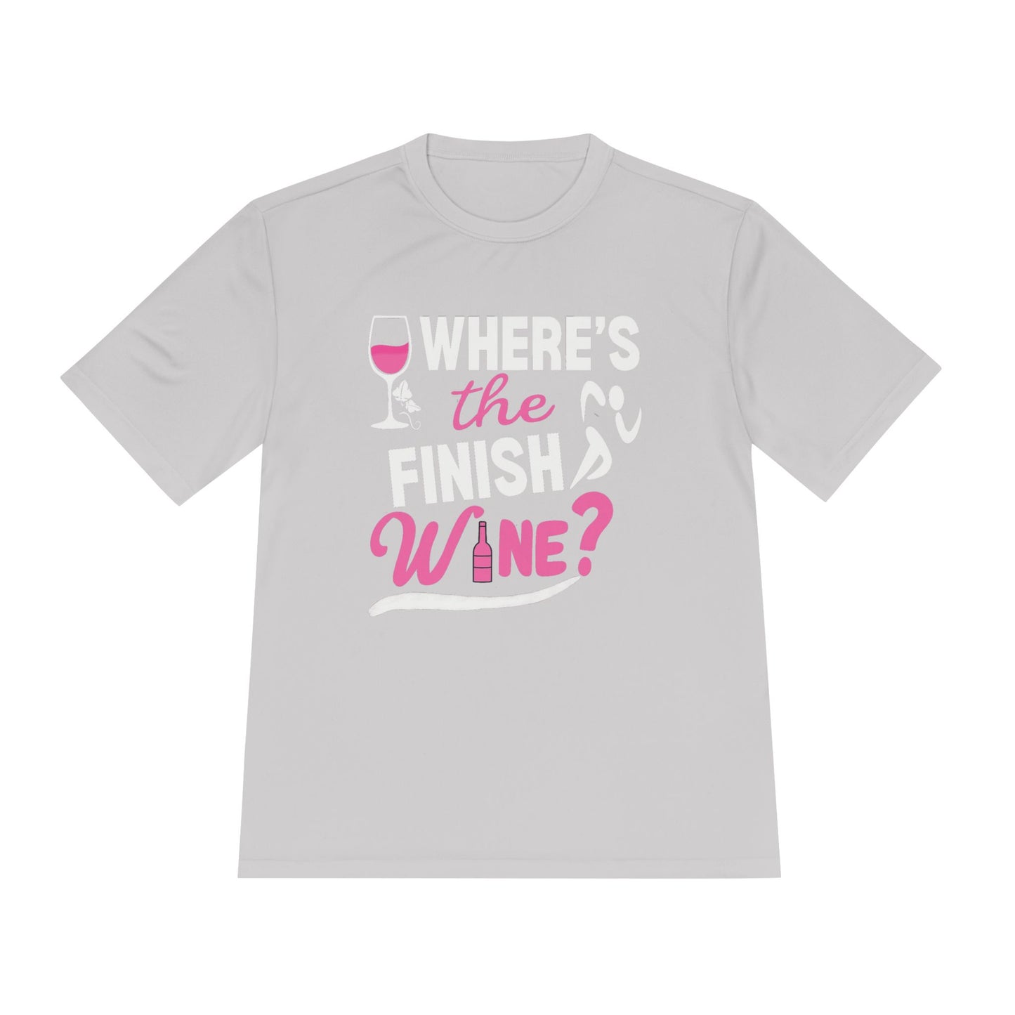 Wine-Themed Unisex Moisture Wicking Tee for Wine Lovers, Gift for Birthdays, Parties, Outdoor Events, Fun Wine Apparel