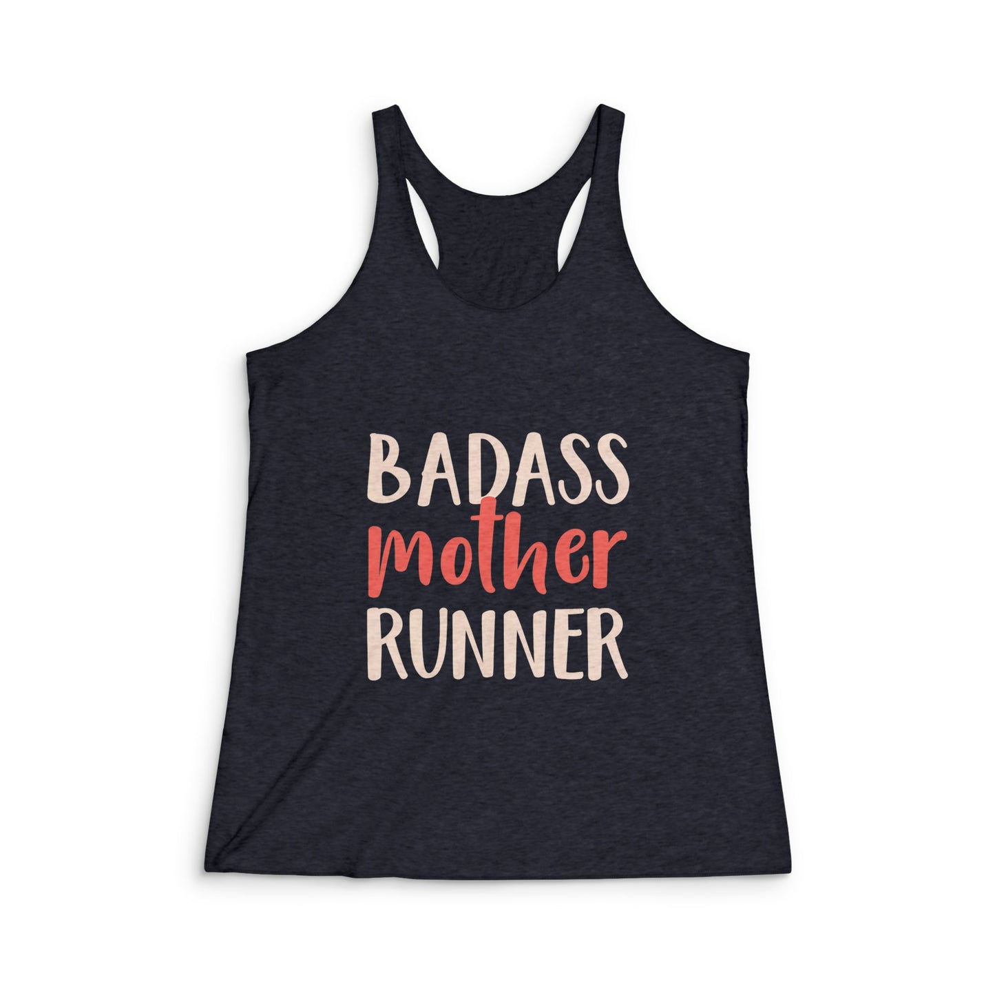 Women's Badass Mother Runner Tank Top - Motivational Fitness Apparel, Perfect for Runners, Gifts for Moms, Workout Gear, Summer Activewear