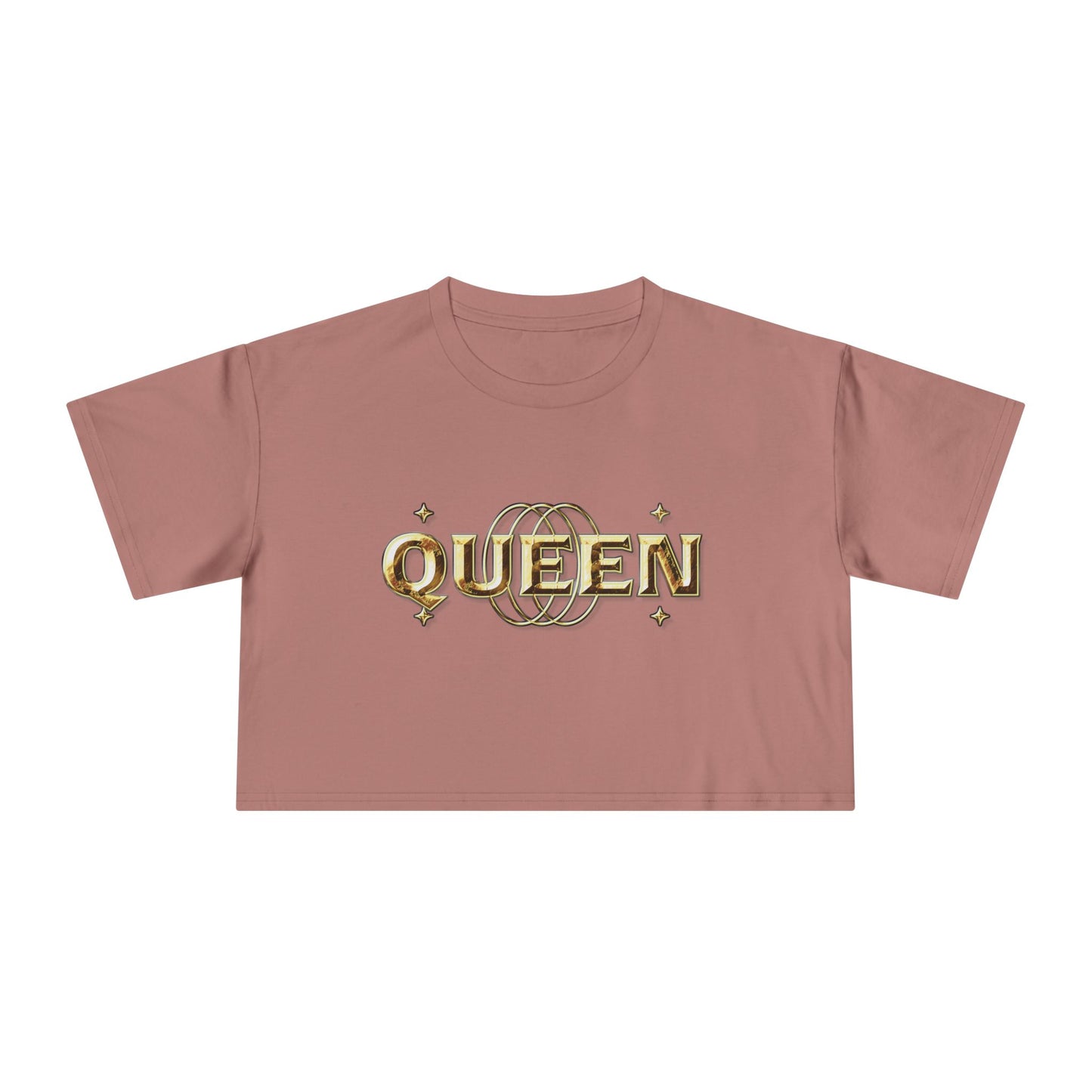 Queen Graphic Women's Crop Tee - Fun Summer Fashion, Gift for Friends, Festival Outfit, Statement Shirt, Trendy Streetwear