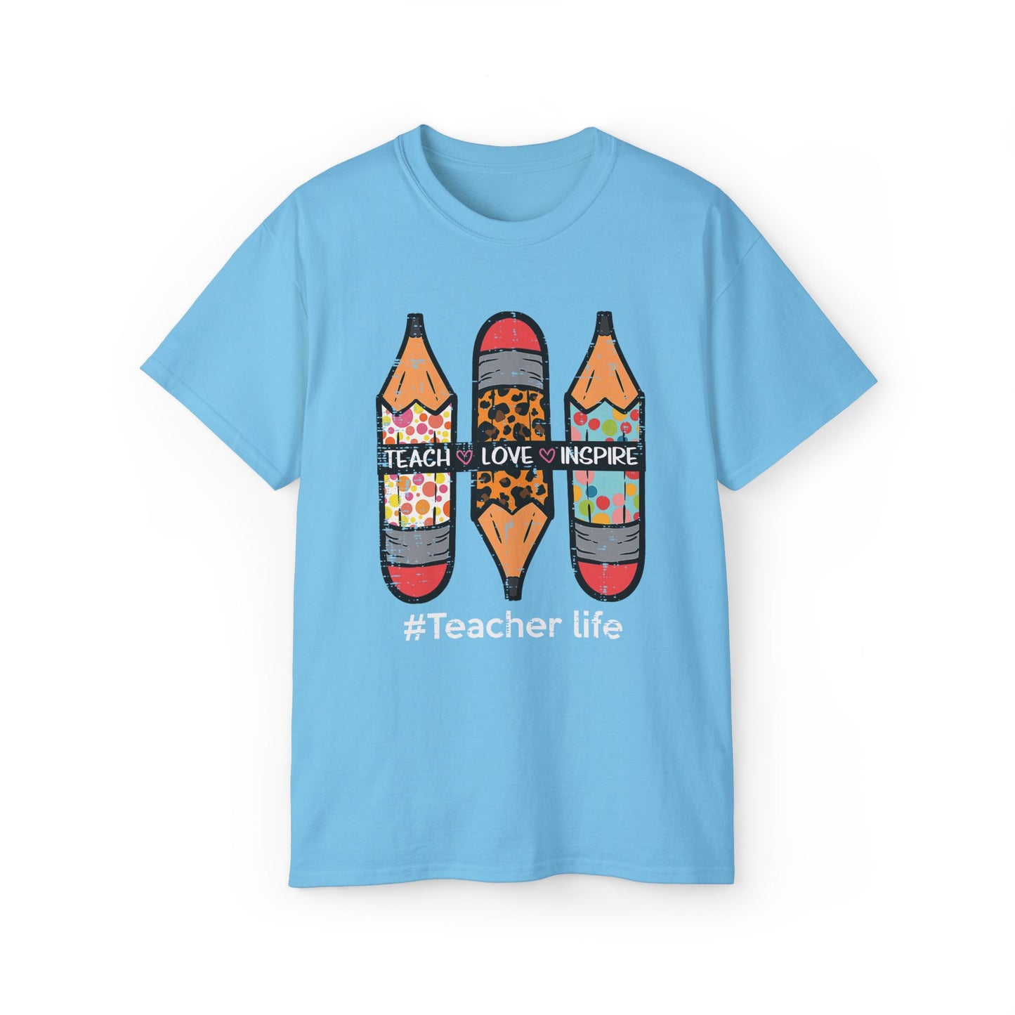 Teacher Life Unisex Ultra Cotton Tee, Back to School T-Shirt, School Shirt, Graphic Tee, Fun Daily Wear, Gift for teachers