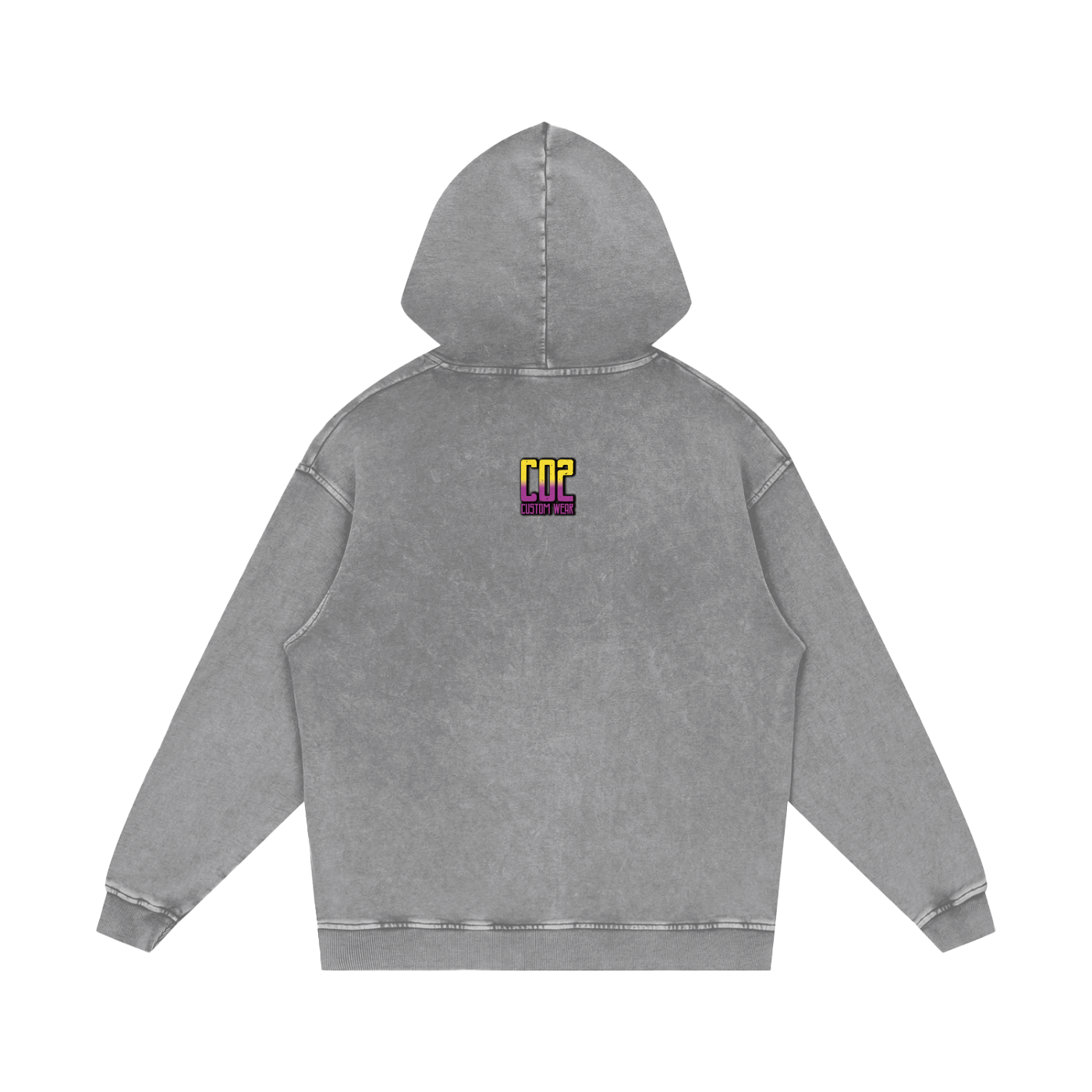 Spooky Season Snow Washed Loose Cotton Hoodie