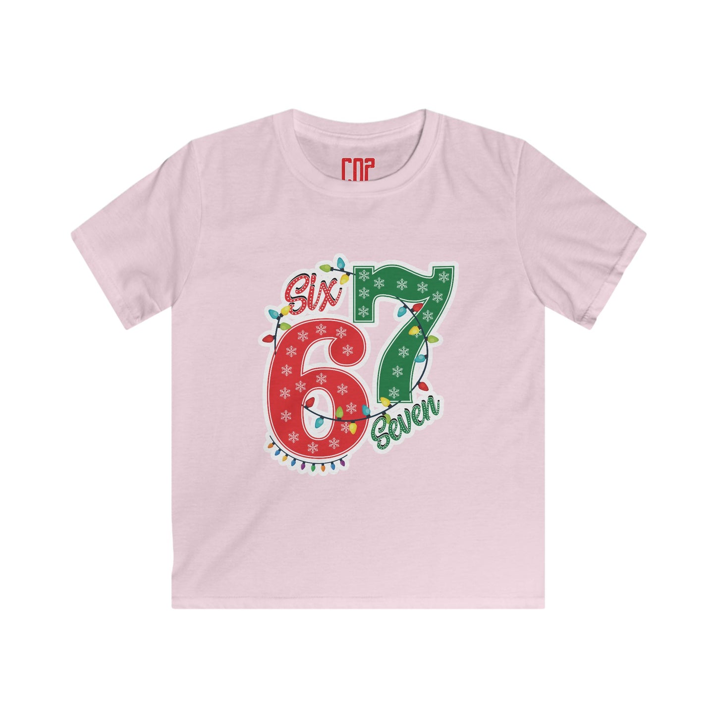 Kids Tee - Festive "Six & Seven" Christmas Birthday Number Shirt