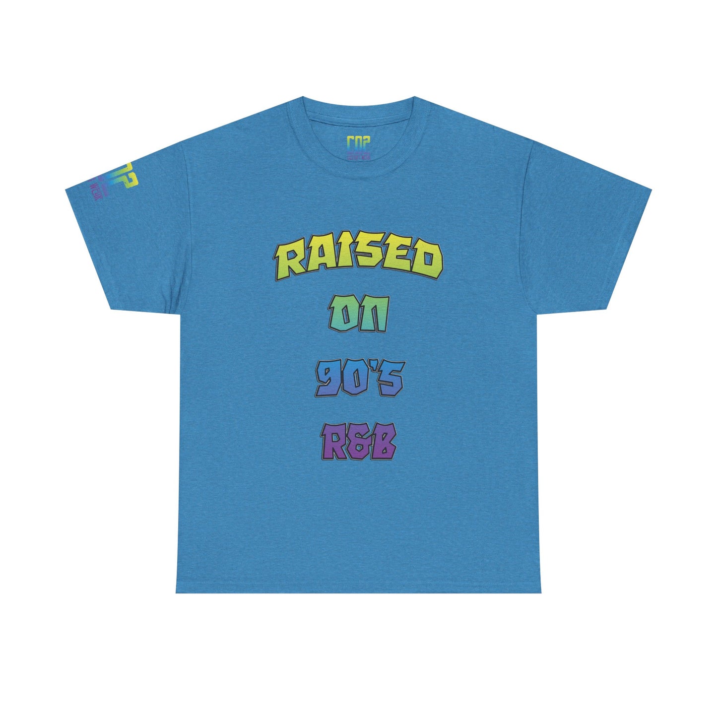 Raised on 90's R&B Nostalgia Unisex Heavy Cotton Tee, Vintage Music Shirt, Retro Graphic Tee, Gift for Music Lovers, Casual Streetwear