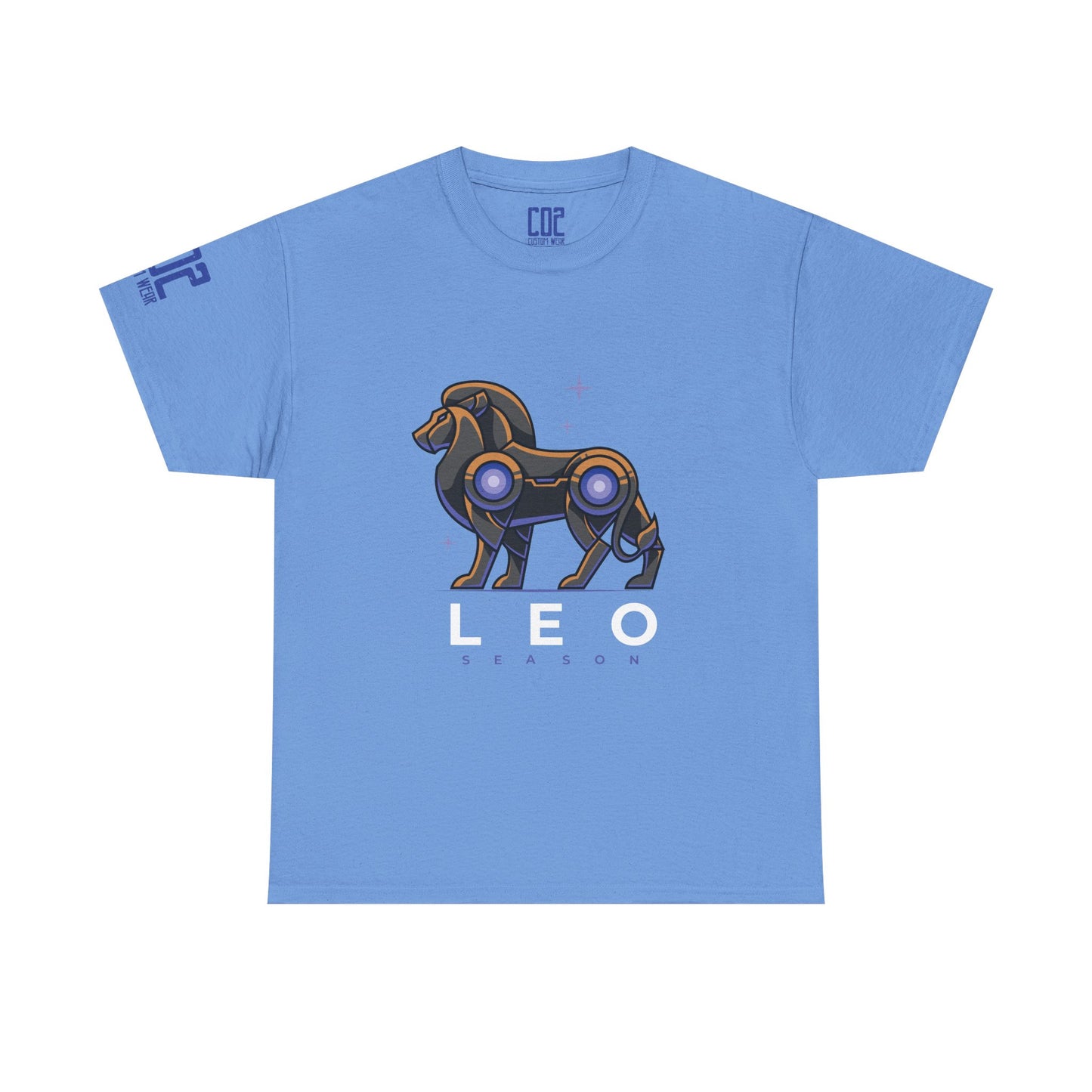 LEO Season Lion Unisex Heavy Cotton Tee | Zodiac T-Shirt, Astrology Gift, Casual Wear, Horoscope Apparel, Unique Graphic Tee