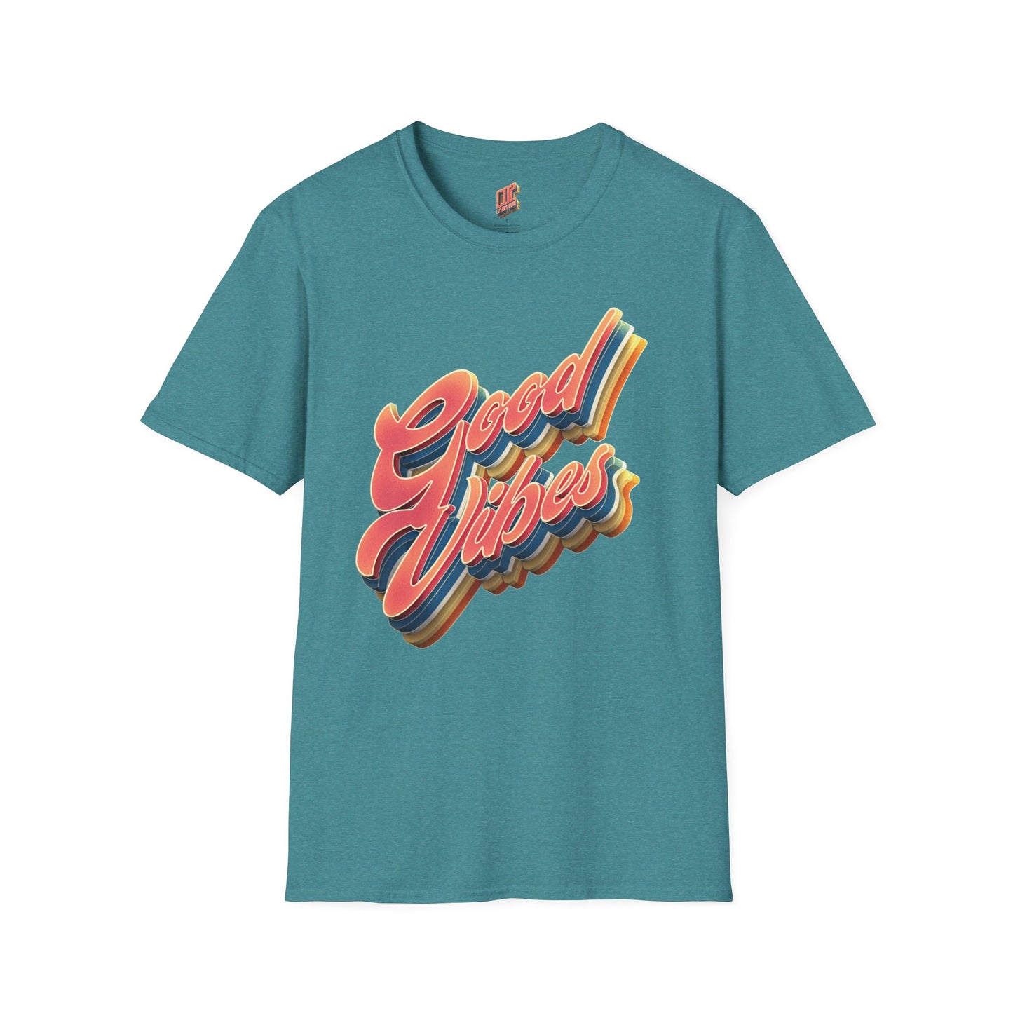 Good Vibes Unisex Softstyle T-Shirt, Fun Graphic Tee, Casual Wear, Gift for Friends, Summer Outfits, Positive Energy Fashion
