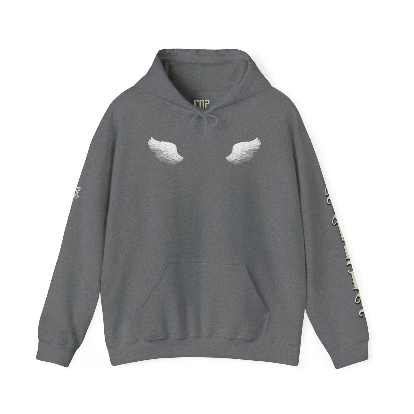 Angel & Bear Hoodie - Unisex Heavy Blend™ Sweatshirt, Cozy Gift for Friends, Cute Casual Wear, Perfect for Fall & Winter