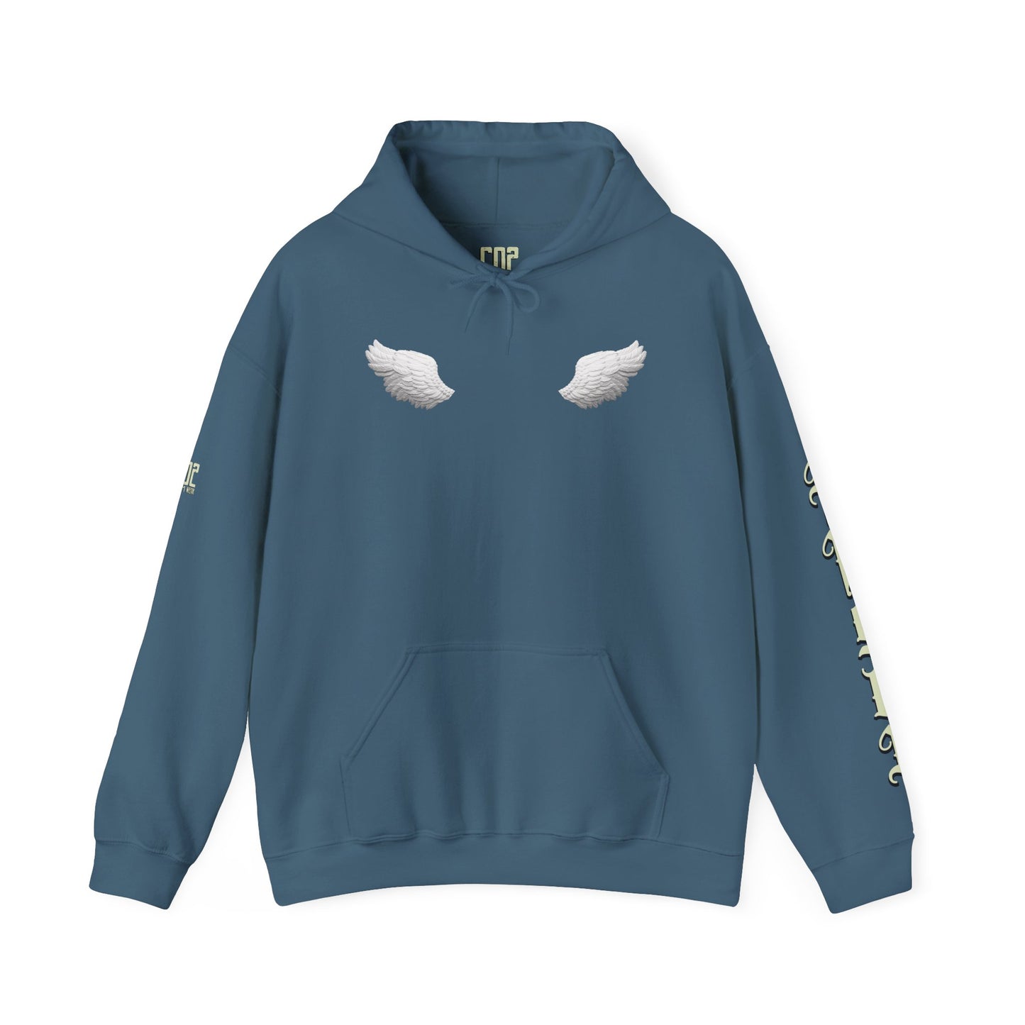 Angel & Bear Hoodie - Unisex Heavy Blend™ Sweatshirt, Cozy Gift for Friends, Cute Casual Wear, Perfect for Fall & Winter