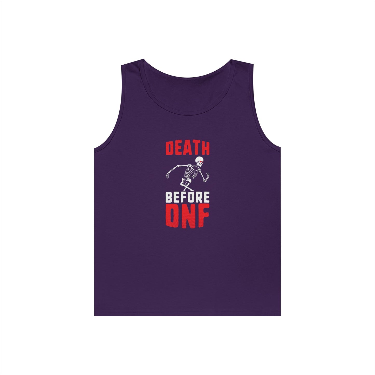 Death Before DNF Tank Top, Unisex Cotton Workout Shirt, Motivational Gym Sleeveless Tee, Fitness Gift, Running Apparel