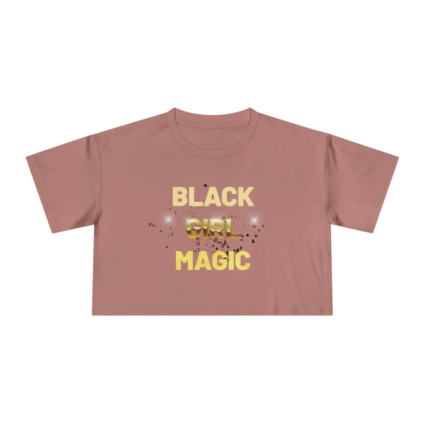 Black Girl Magic Women's Crop Tee - Celebrate Black Girl Magic with Style, Perfect for Casual Wear, Festivals, Gifts, Empowerment Events
