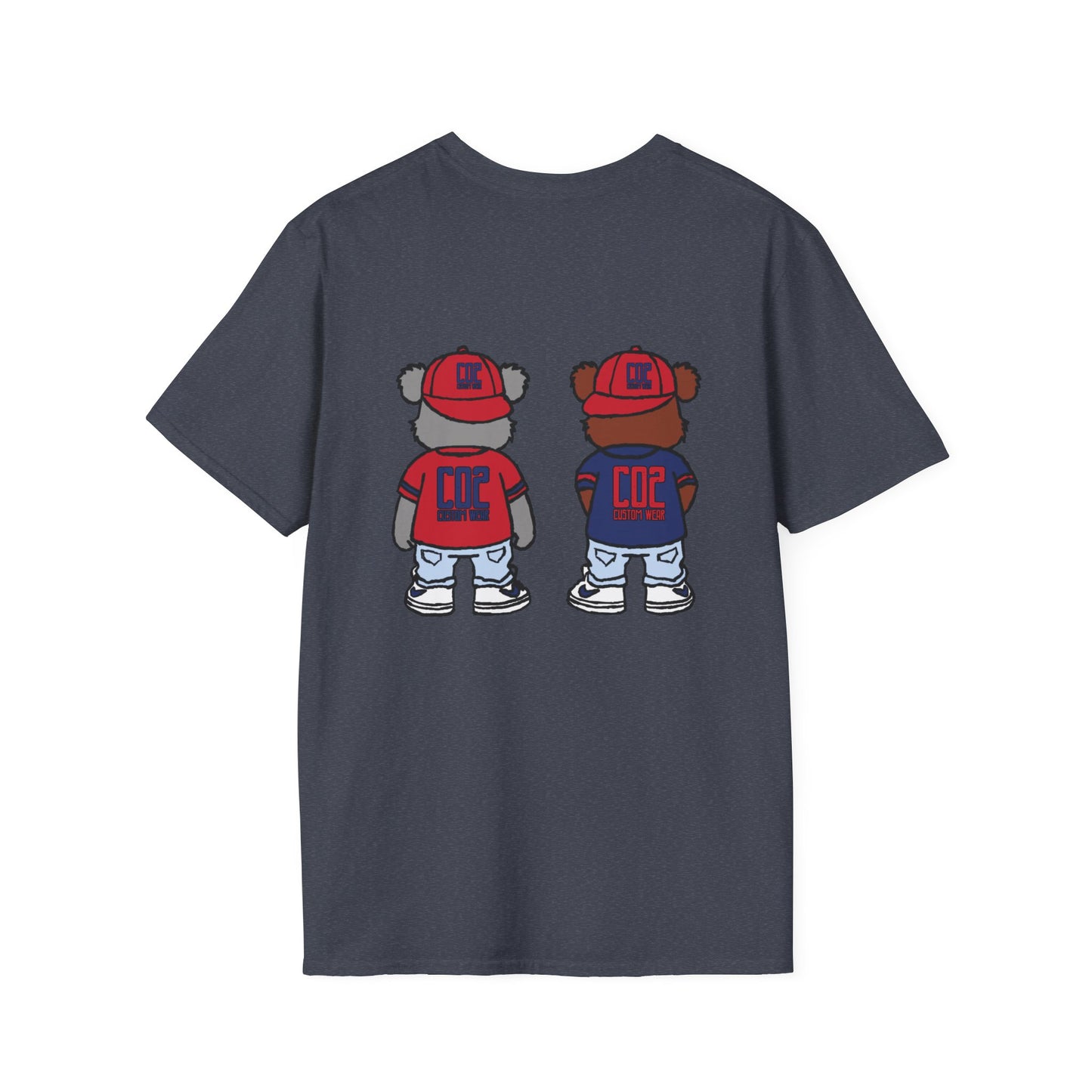 CO2 Bear Retro Cool Bear Graphic Tee, Cute Animal T-Shirt, Fun Unisex Wear, Streetwear Style Shirt, Casual Gift for Kids and Teens