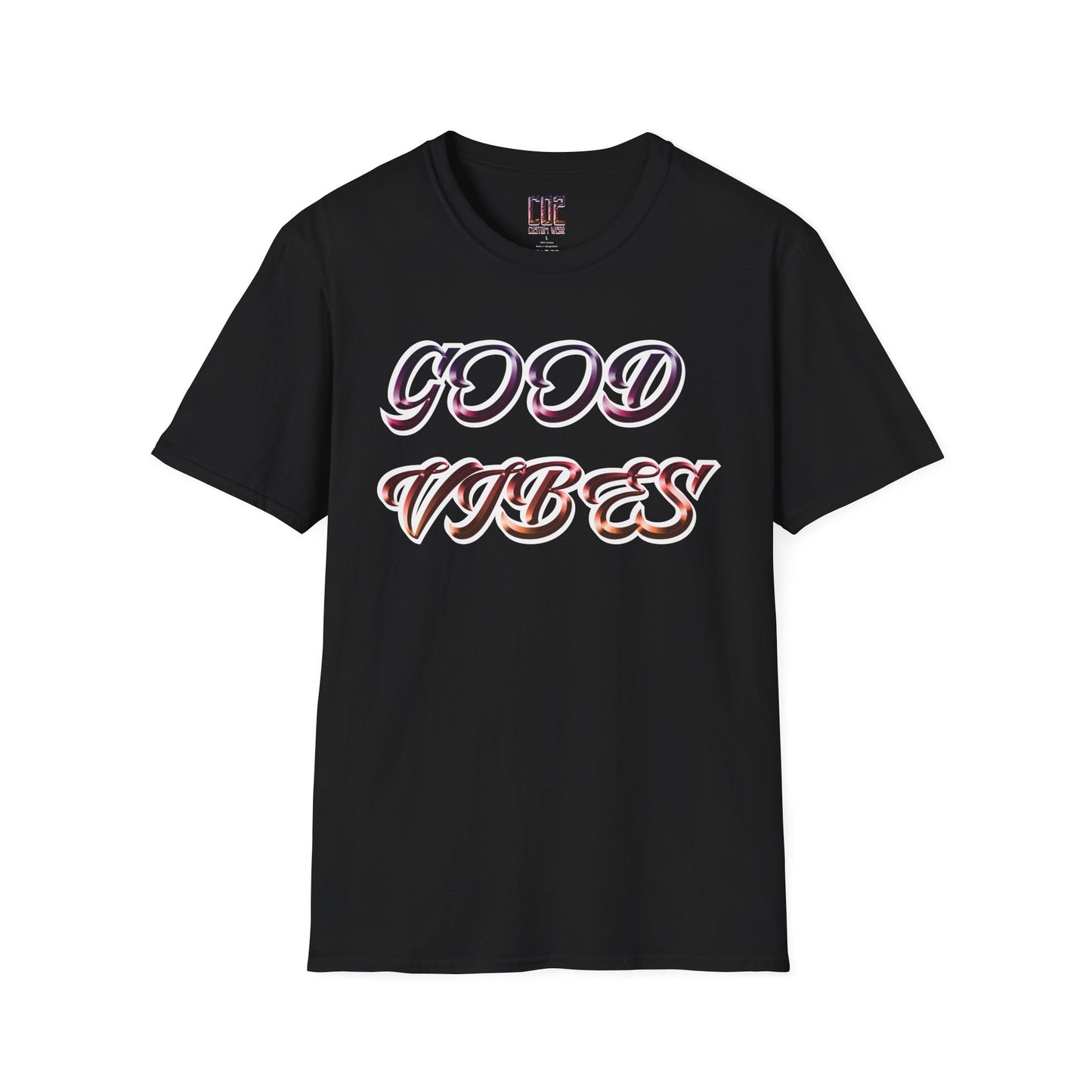 Good Vibes Unisex T-Shirt | Softstyle Tee for Casual Days, Vacation Wear, Gift, Fun Summer Style