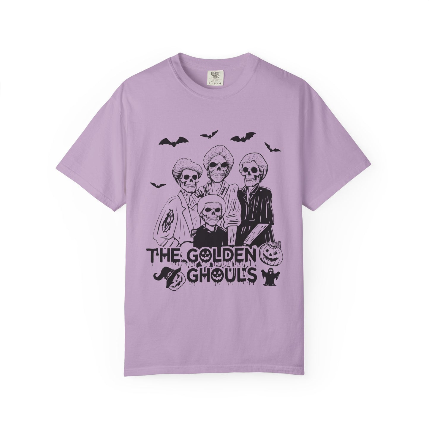 The Golden Ghouls T-Shirt | Spooky Halloween Shirt, Unisex Halloween Tee, Funny Skeleton Tee, Family Halloween Shirt, Ghostly Apparel
