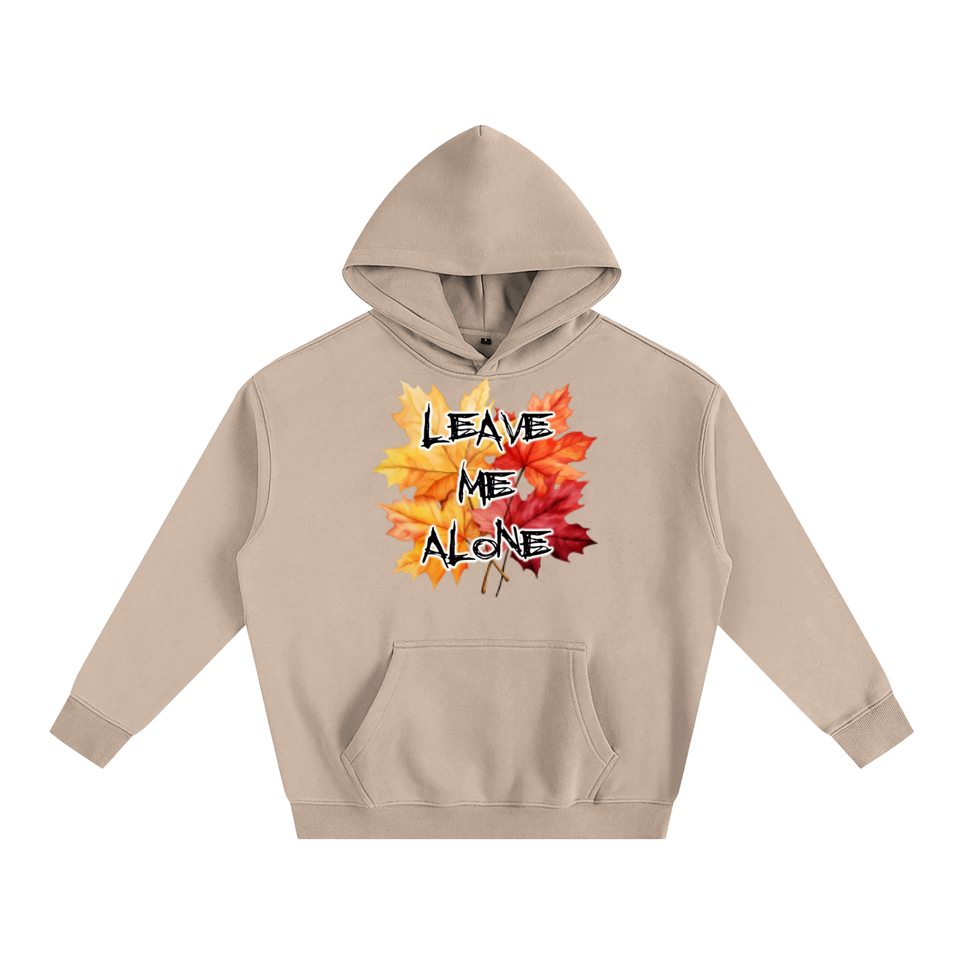 Leave Me Alone Oversize Fleeced Hoodie