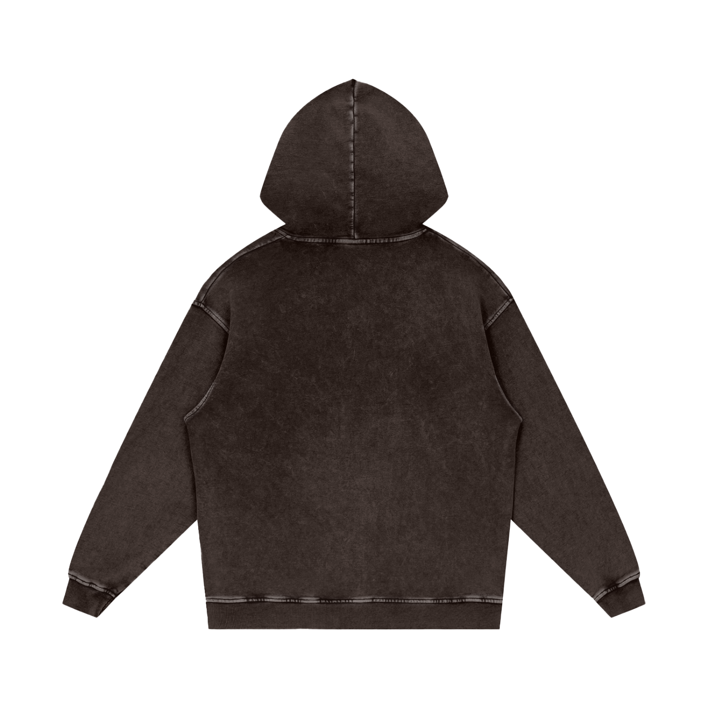Thankful Grateful Blessed Snow Washed Loose Cotton Hoodie