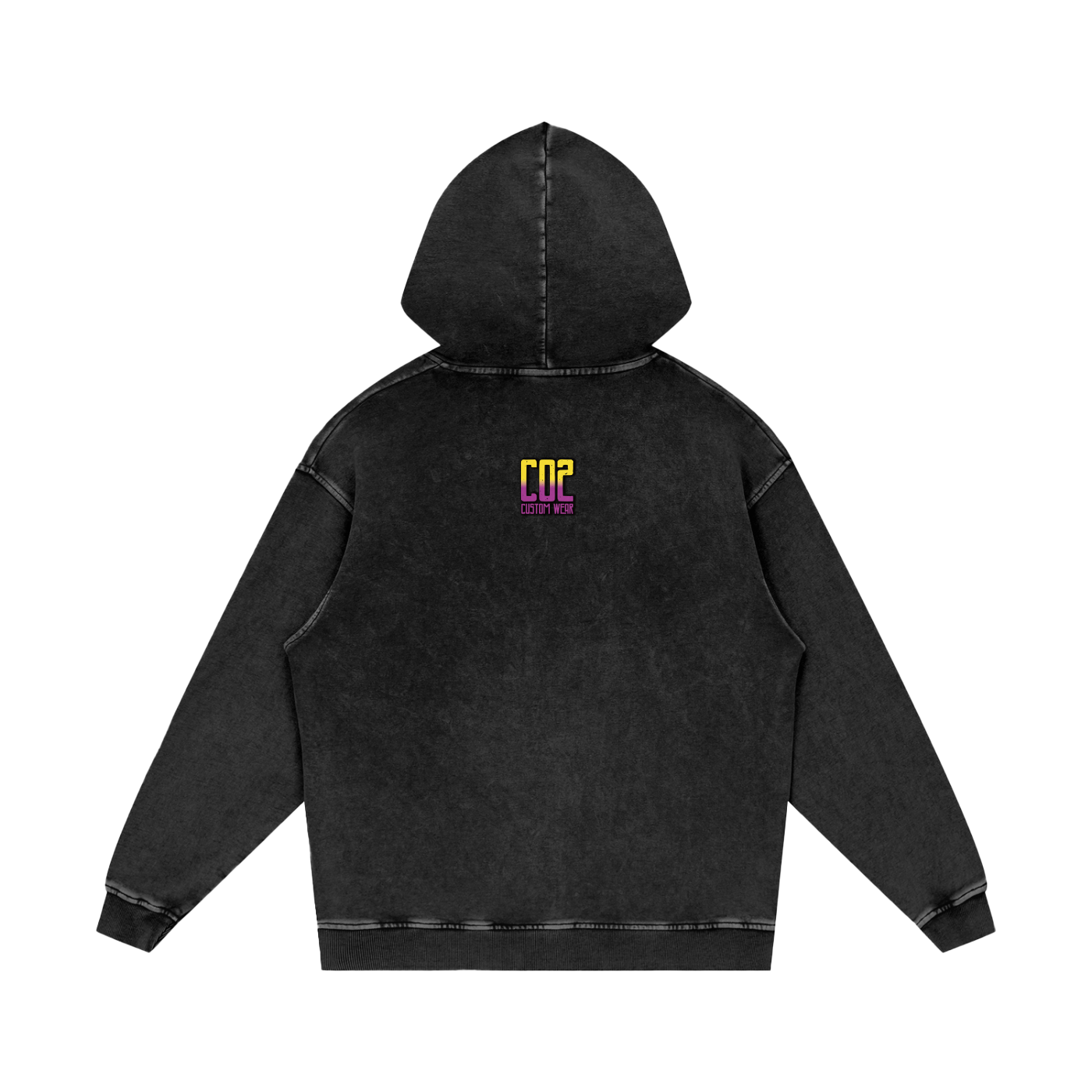 Spooky Season Snow Washed Loose Cotton Hoodie