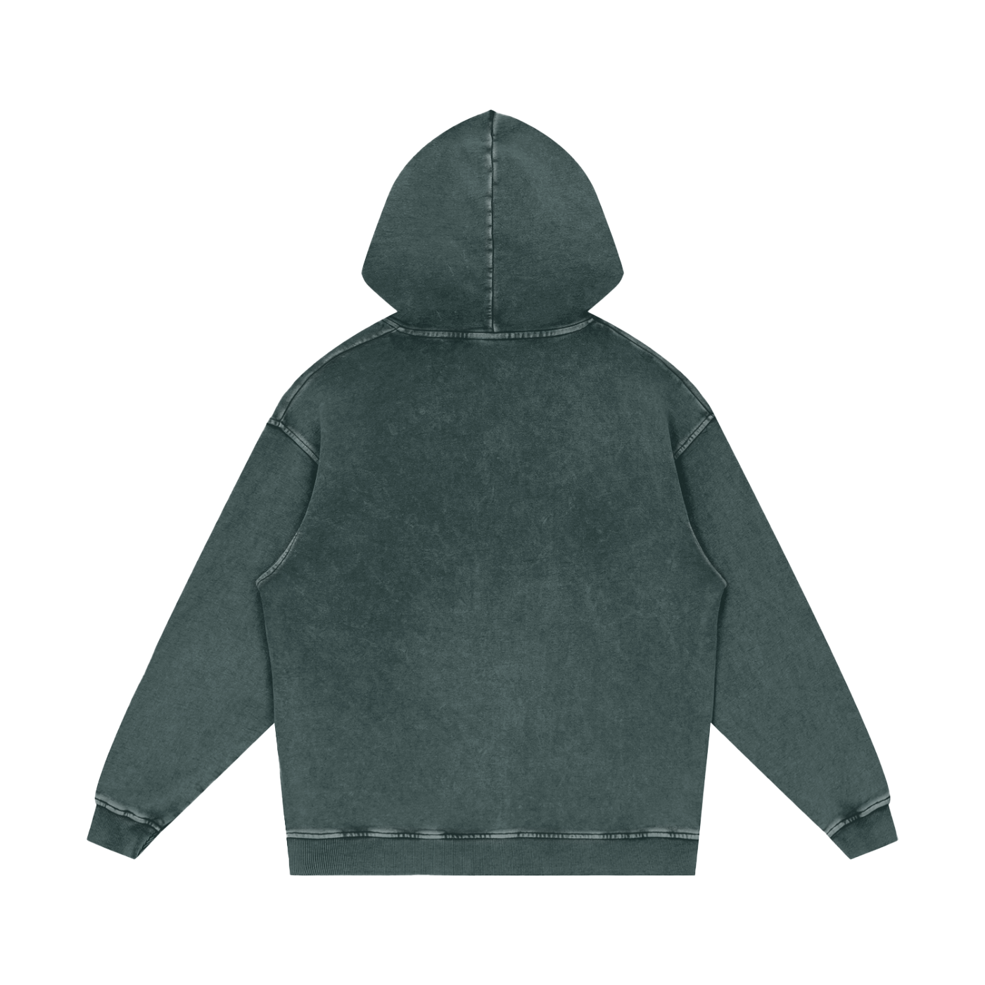 Thankful Grateful Blessed Snow Washed Loose Cotton Hoodie