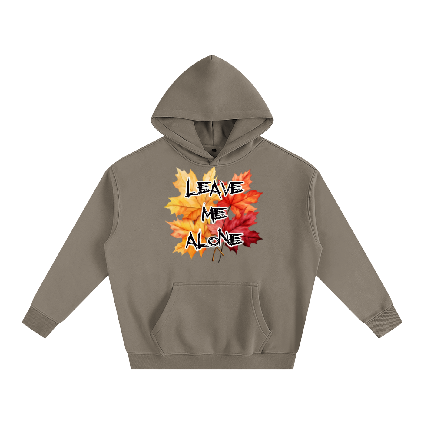 Leave Me Alone Oversize Fleeced Hoodie