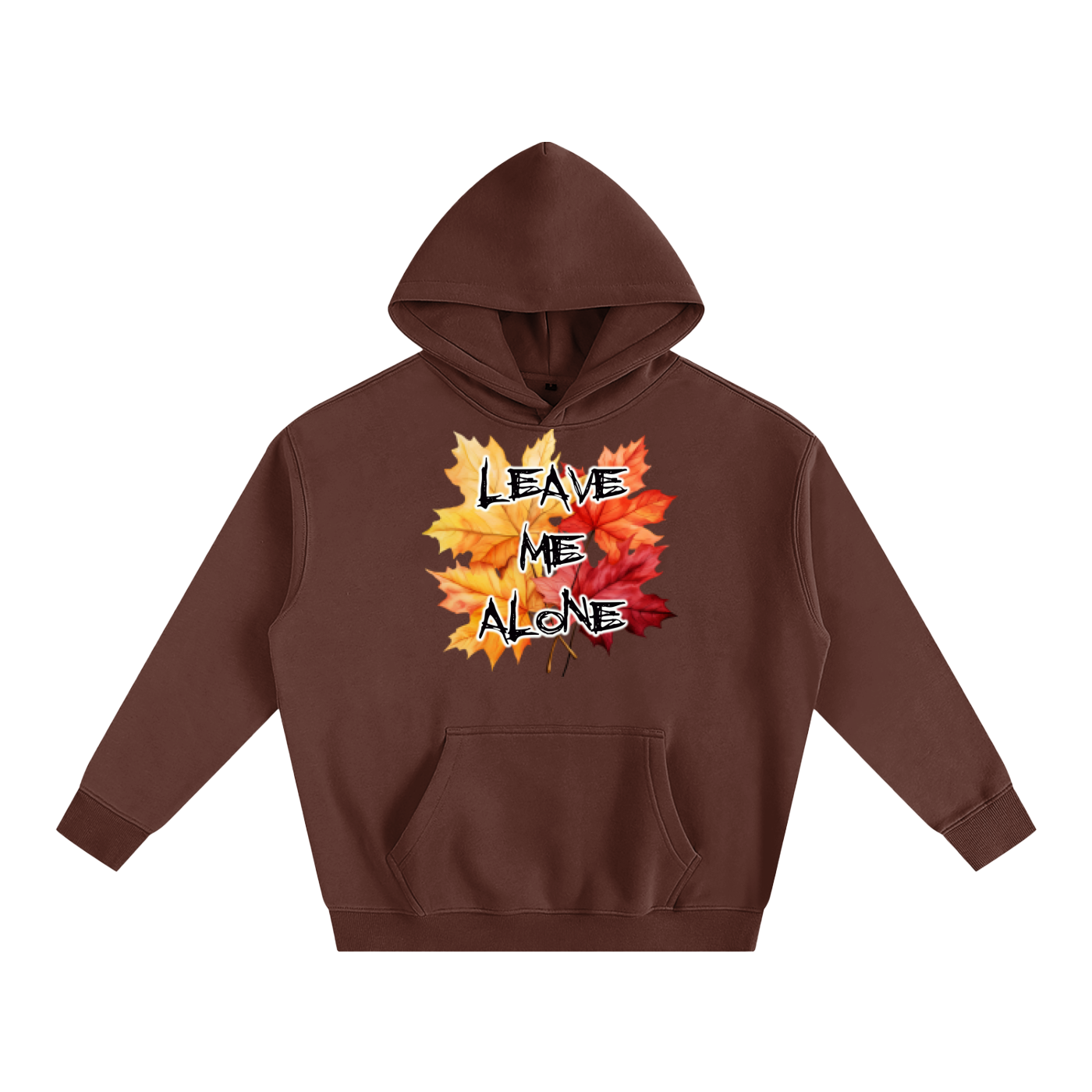 Leave Me Alone Oversize Fleeced Hoodie