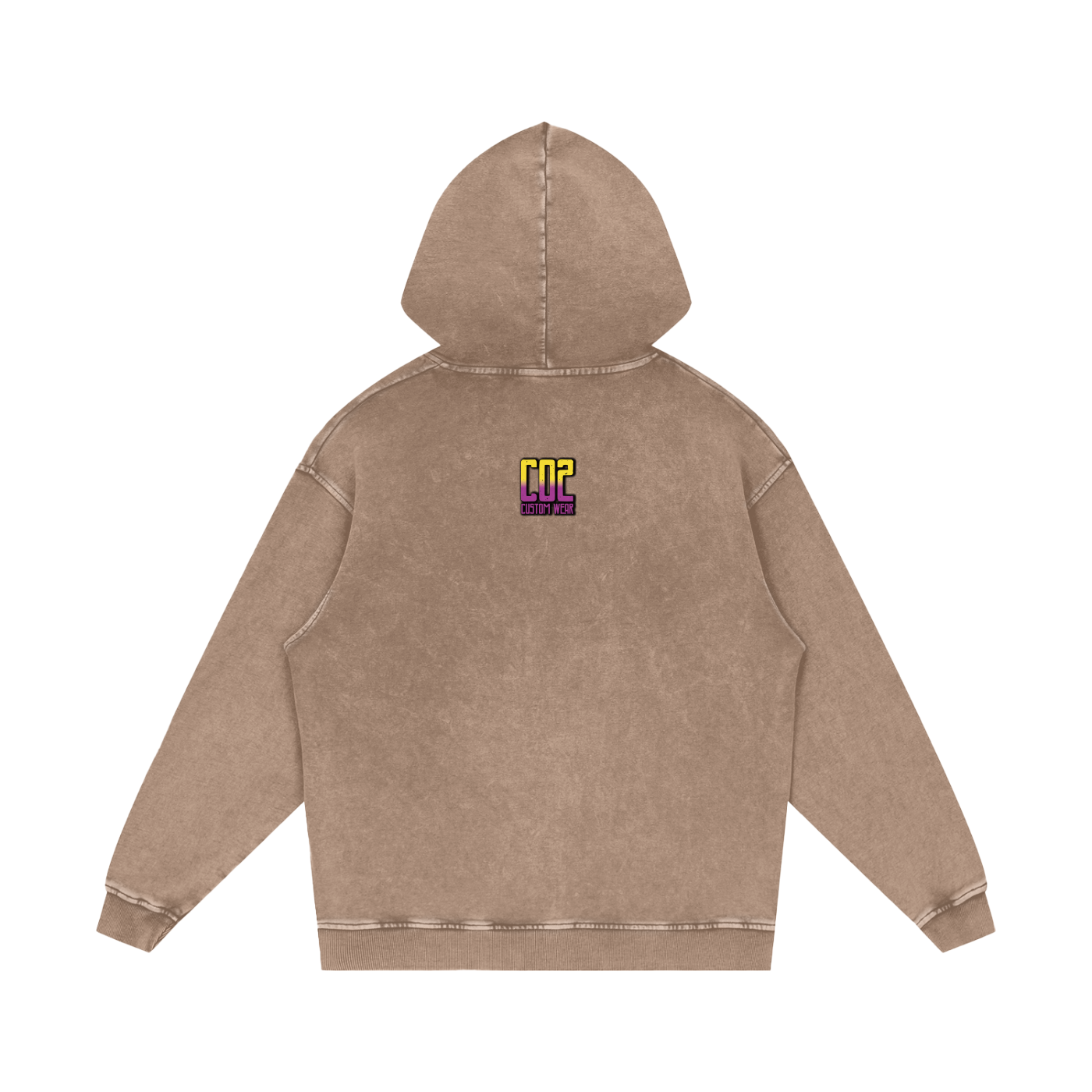Spooky Season Snow Washed Loose Cotton Hoodie