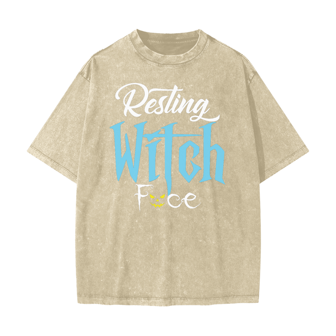 Resting Witch Face Heavyweight Snow Washed T-Shirt