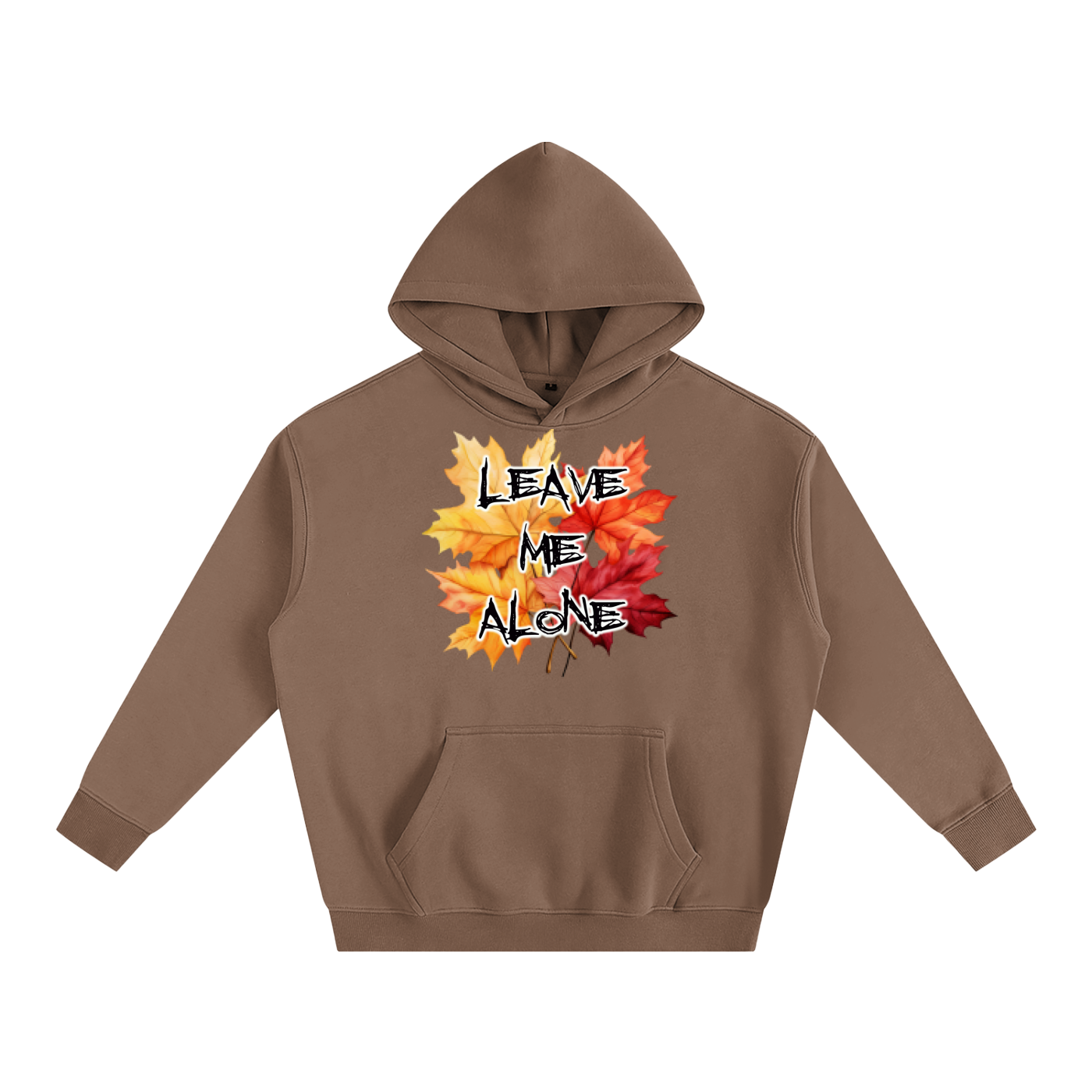 Leave Me Alone Oversize Fleeced Hoodie