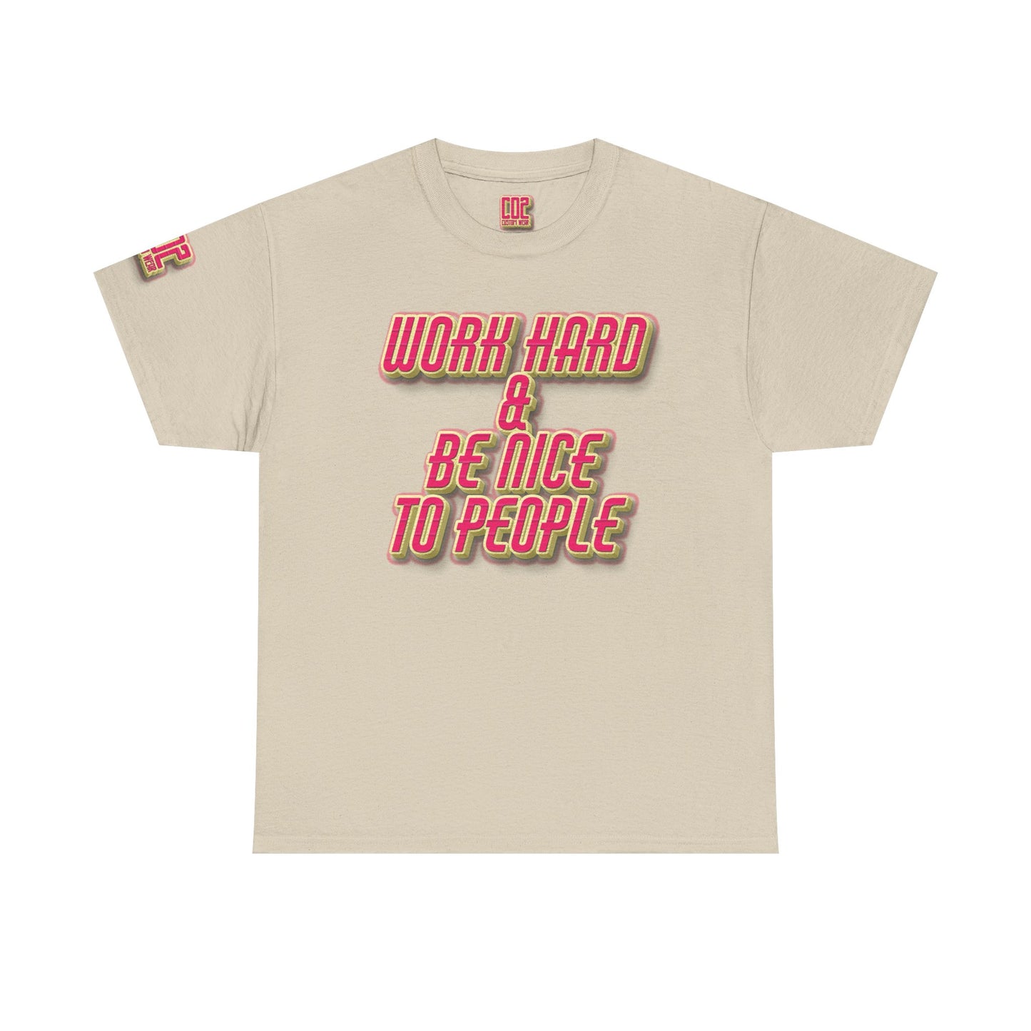 Work Hard & Be Nice Heavy Cotton Tee for Motivational Style, Perfect Gift for Friends, Great for Casual Outings, Soft Cotton T-Shirt, [...]
