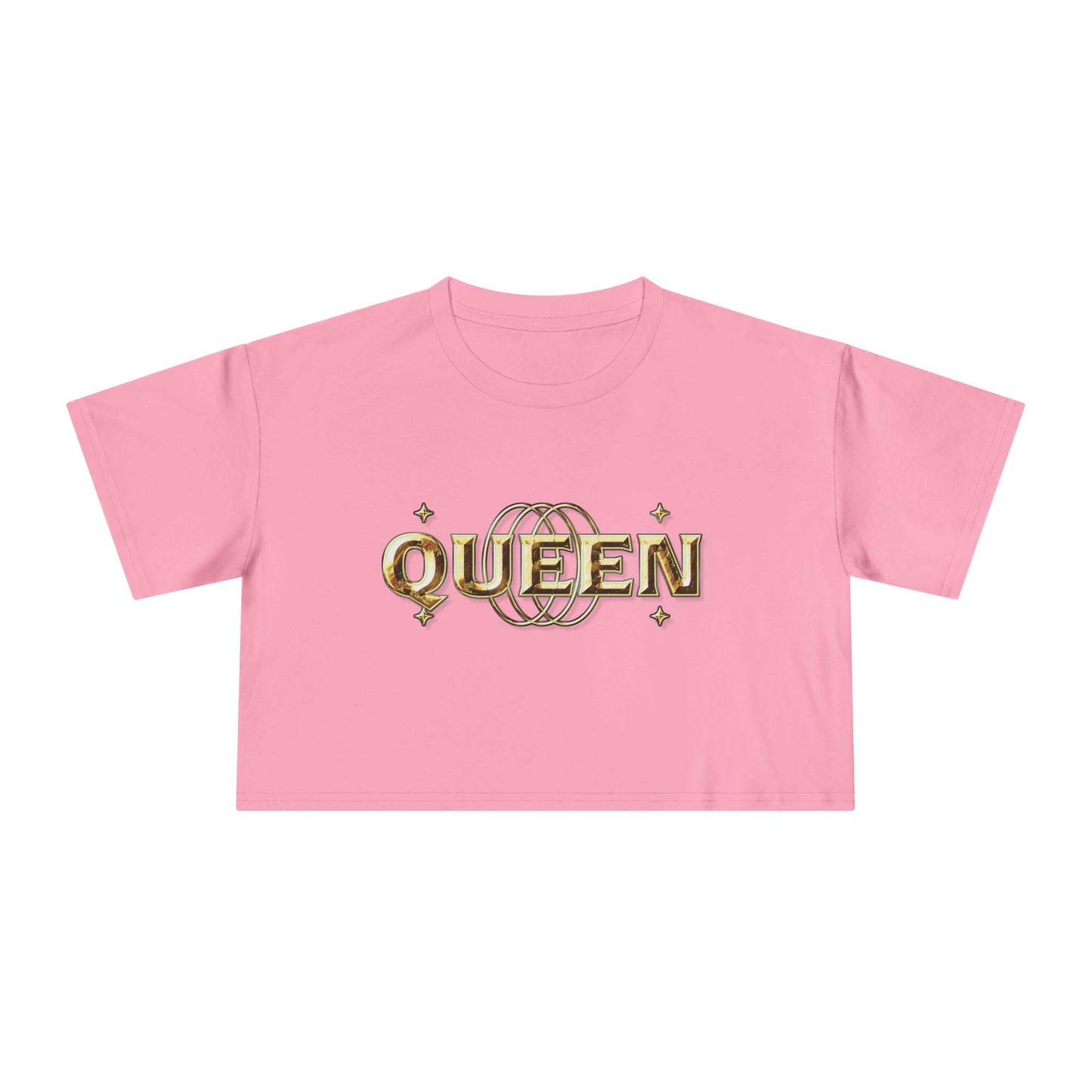 Queen Graphic Women's Crop Tee - Fun Summer Fashion, Gift for Friends, Festival Outfit, Statement Shirt, Trendy Streetwear