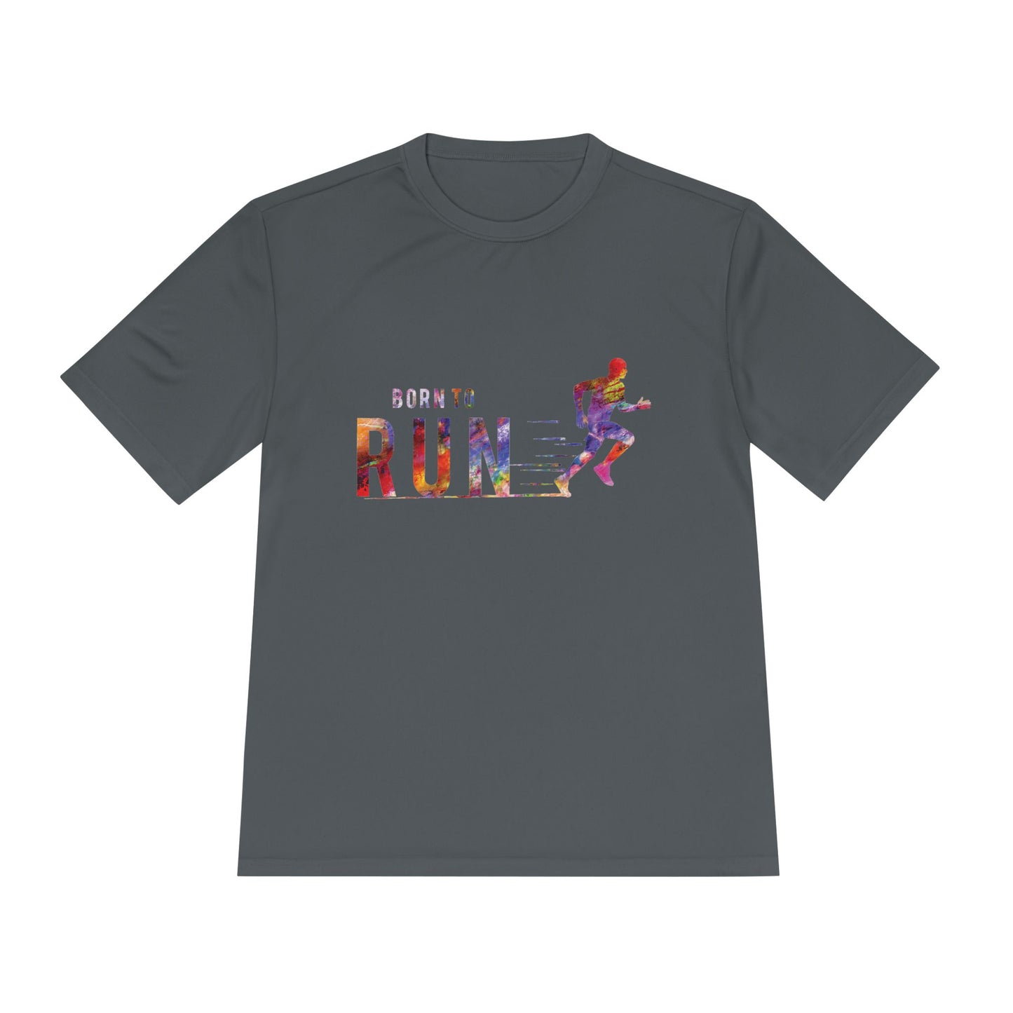 Born to Run Unisex Moisture Wicking Tee | Athletic Shirt, Running Top, Workout Apparel, Fitness Gift, Sportswear