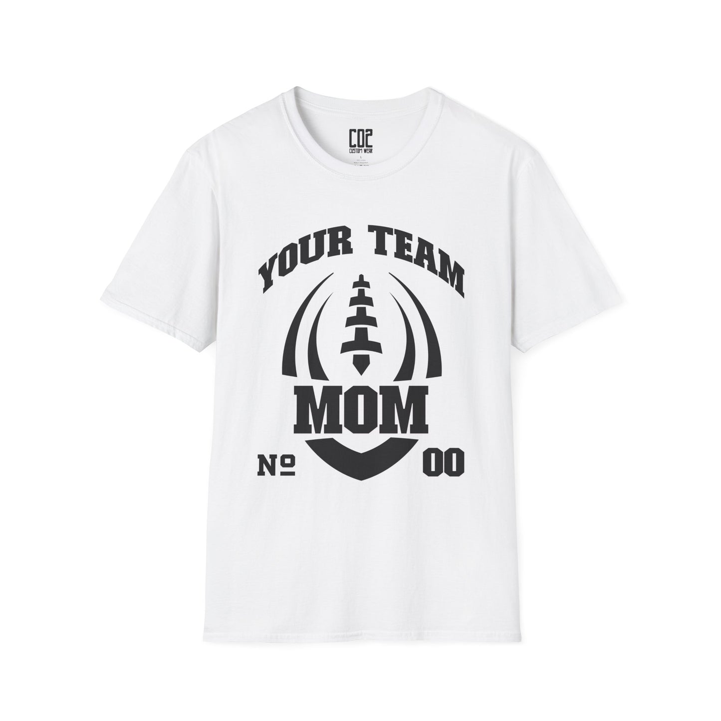 Football Mom Unisex Tee - Custom Team and Number Shirt for Athletes by request