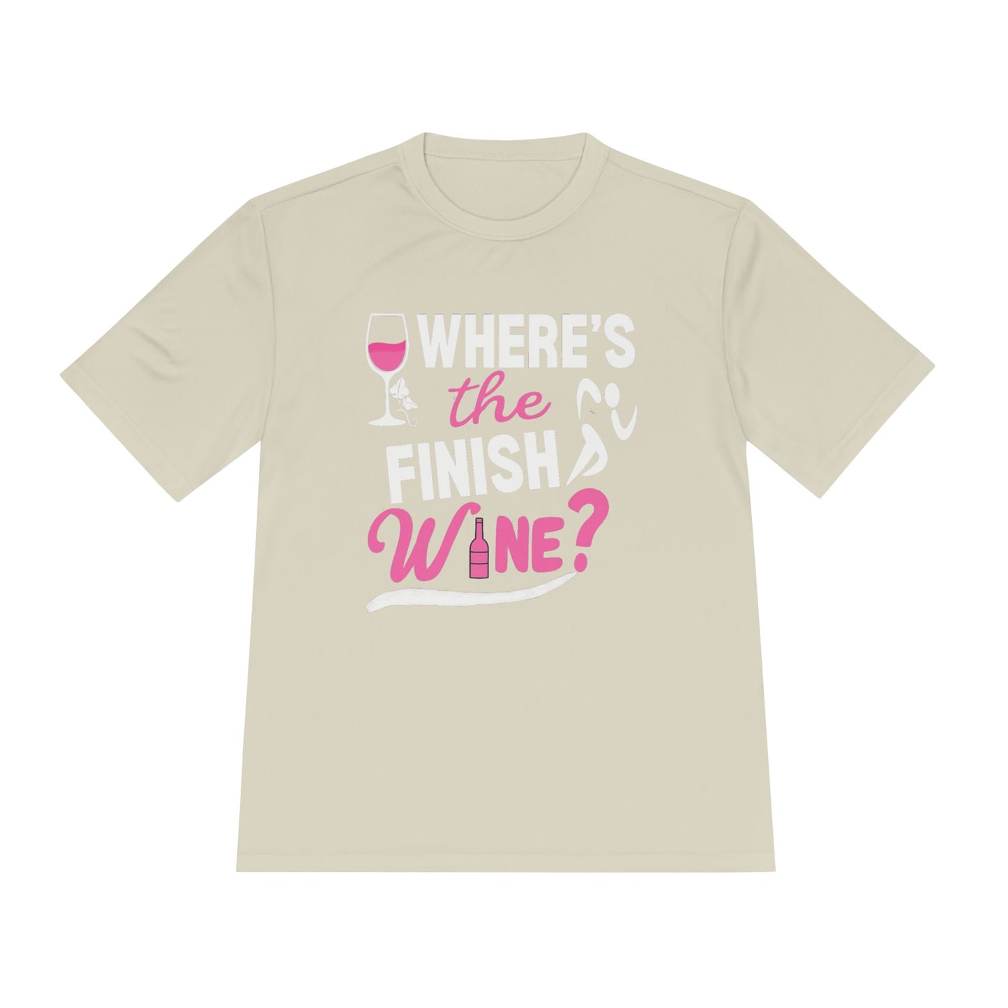 Wine-Themed Unisex Moisture Wicking Tee for Wine Lovers, Gift for Birthdays, Parties, Outdoor Events, Fun Wine Apparel