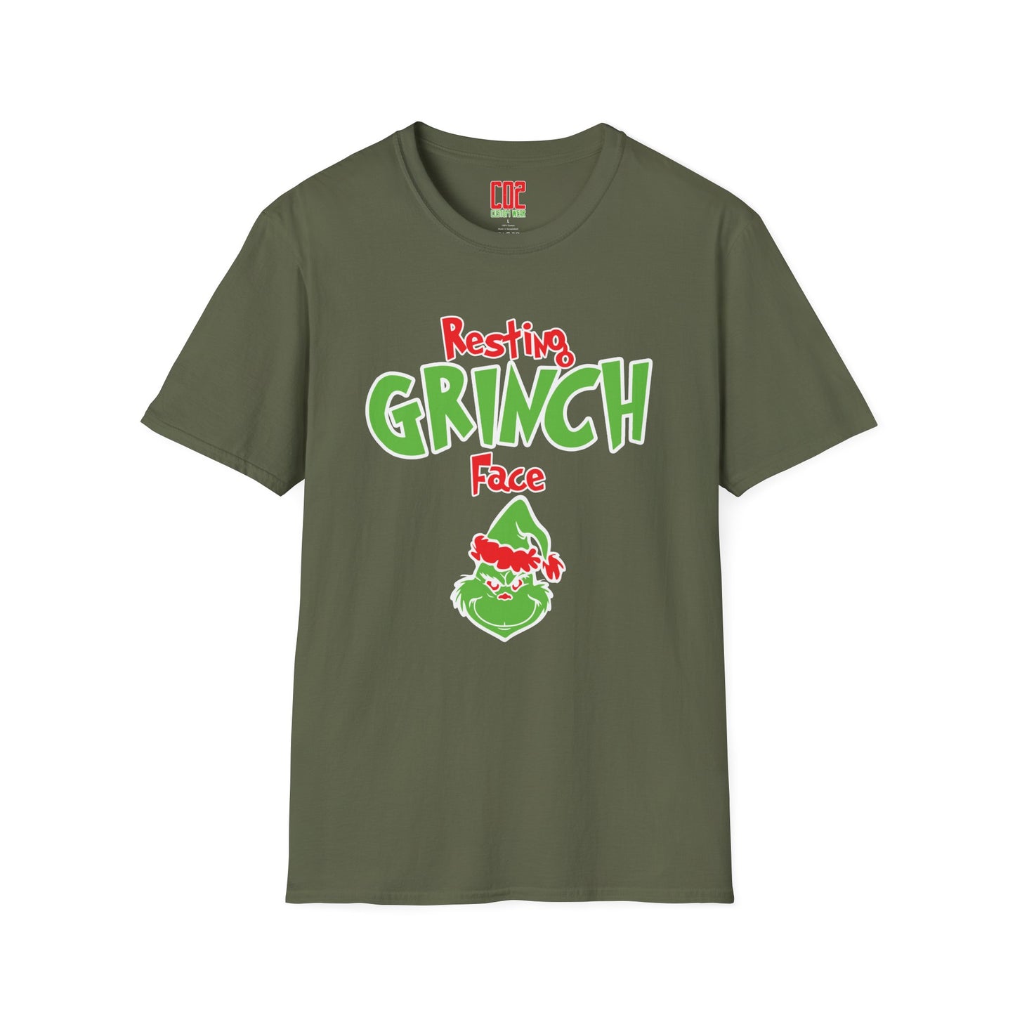 Resting Grinch Face Unisex Softstyle T-Shirt