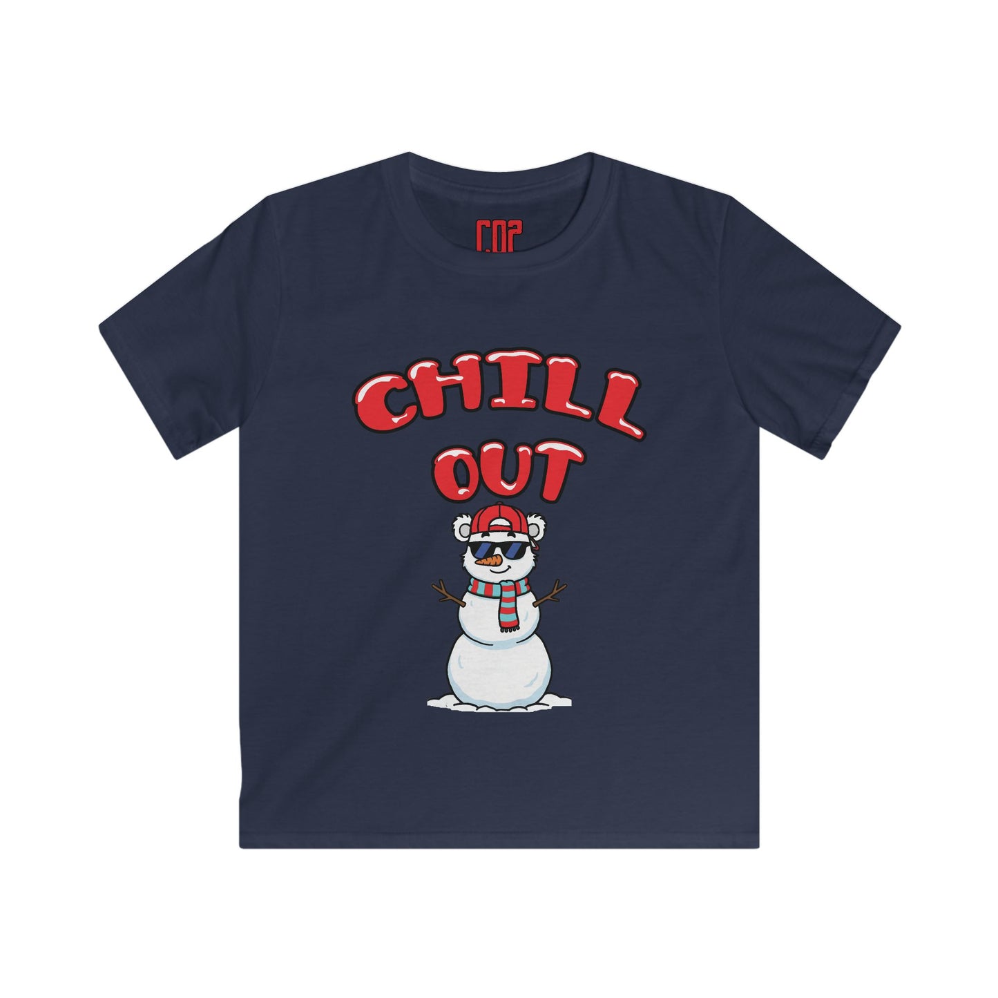'Chill Out' Snowman Holiday Shirt - Kids Tee