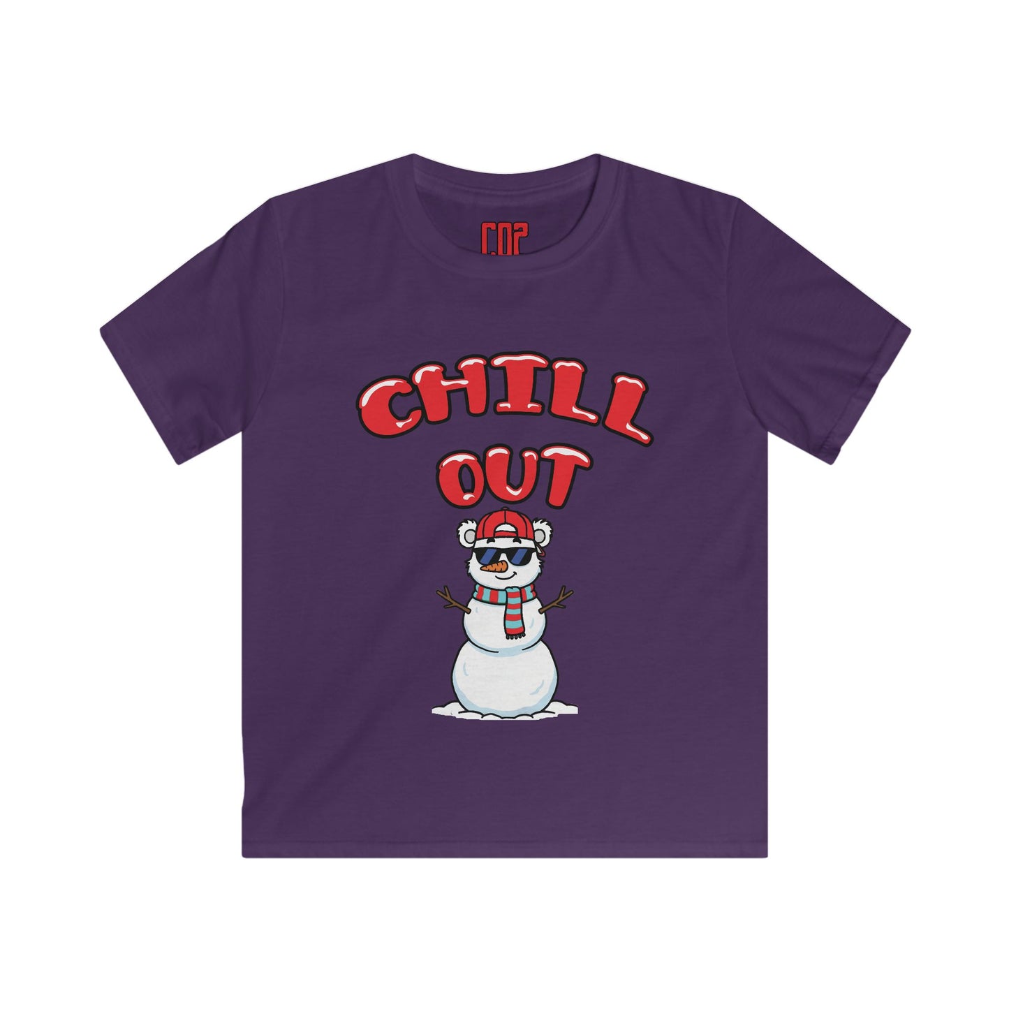 'Chill Out' Snowman Holiday Shirt - Kids Tee