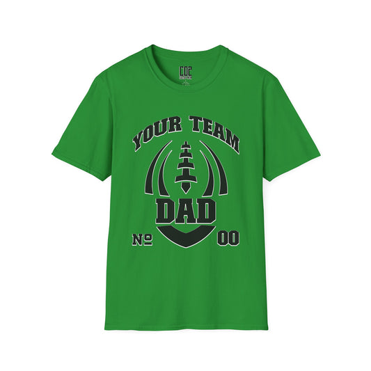 Football Dad Unisex Tee - Custom Team and Number Shirt for Athletes by request