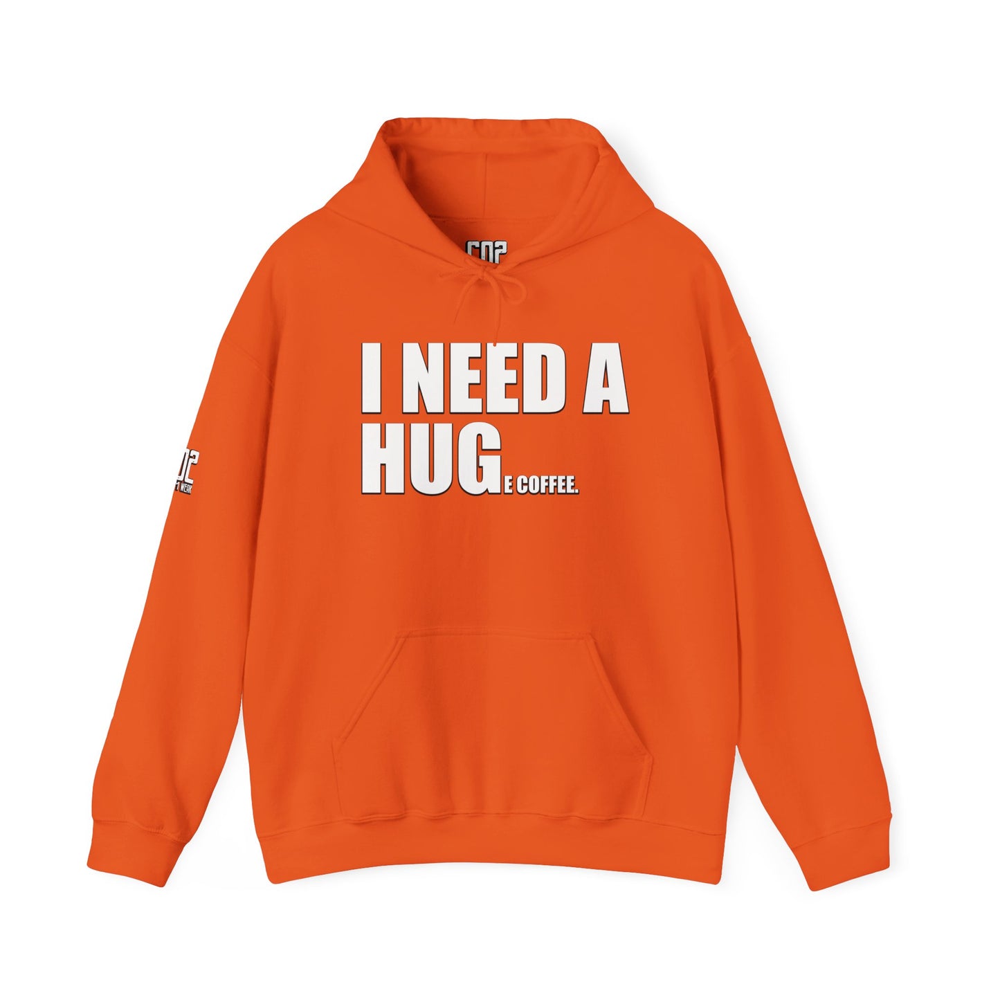 I Need A Huge Coffee Hoodie Sweatshirt, Gift for Friends, Cute Bear Design, Winter Wardrobe Staple, Snuggle Up Wear